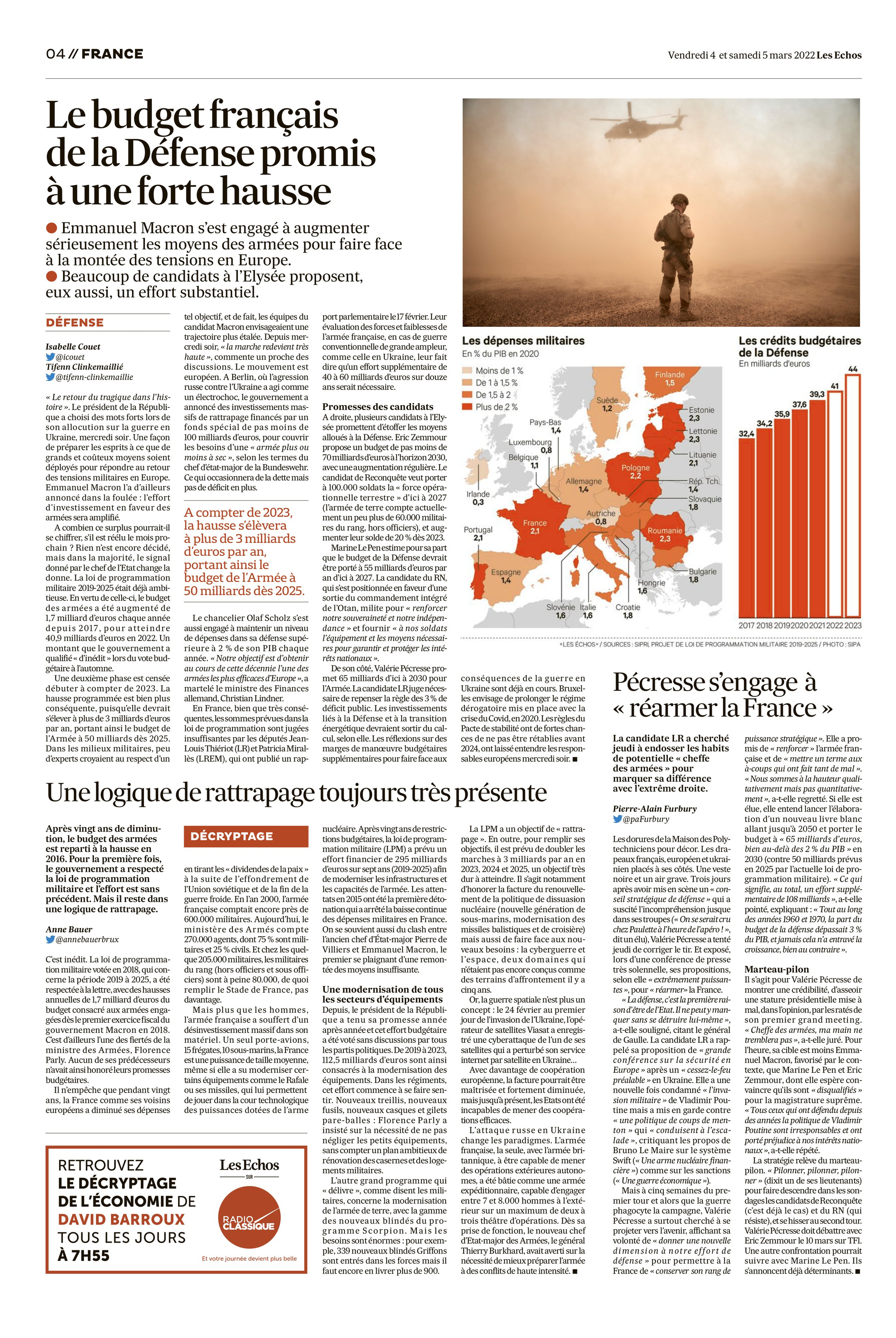 Les Echos, 4 mars 2022