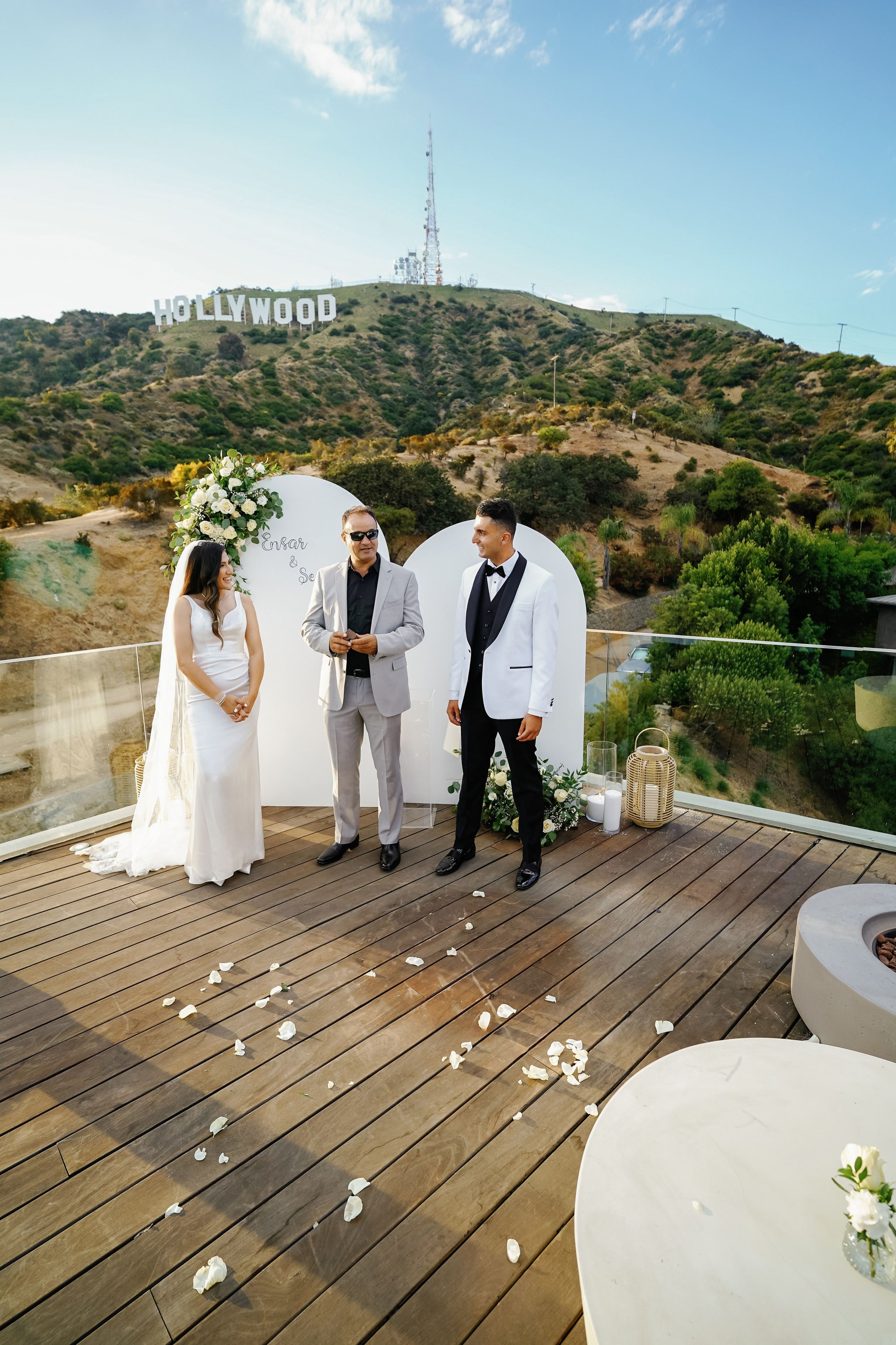 Wedding at the Hollywood Sign Venue, Los Angeles, California. Wedding Photography & Videography Team in California, Los Angeles, San Francisco, San Diego and Travel