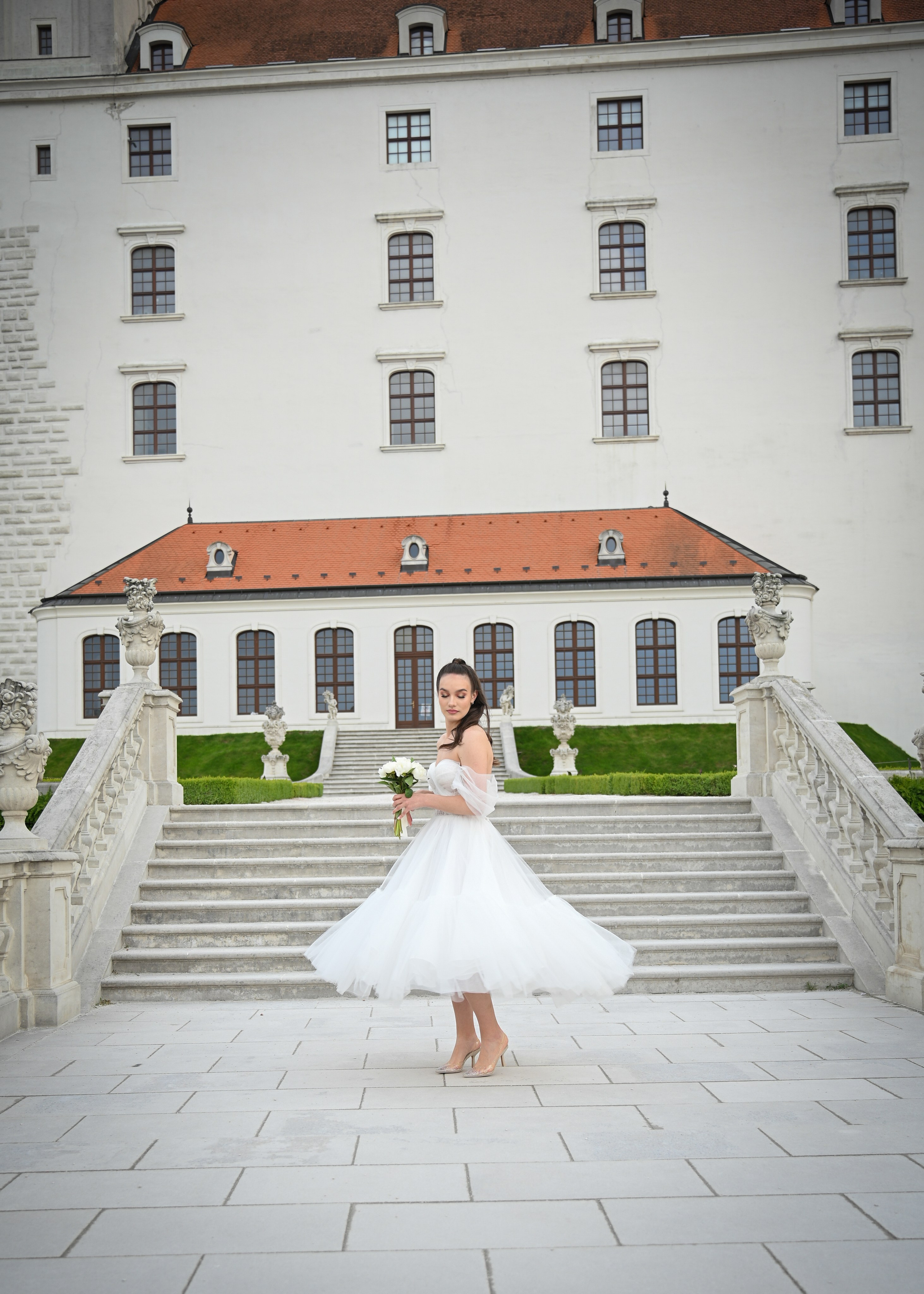 Eugene & Diana in Bratislava Castle. Photo Vienna and Bratislava