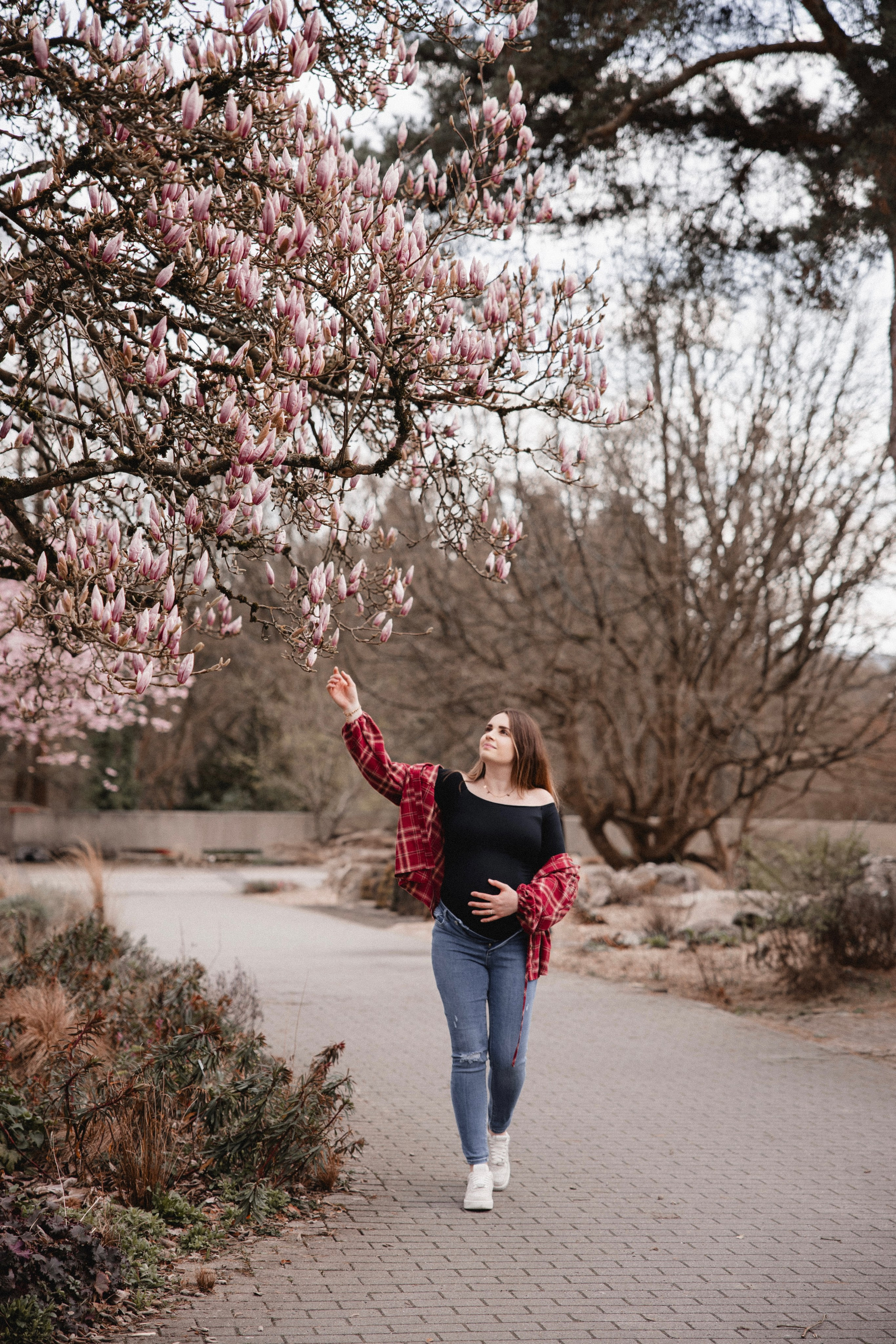 Babybauch Shooting im Fotostudio | Schwangerschaftsfotos in Bochum. Hochzeitsfotografin Bochum | Halyna Reiche Fotografie NRW
