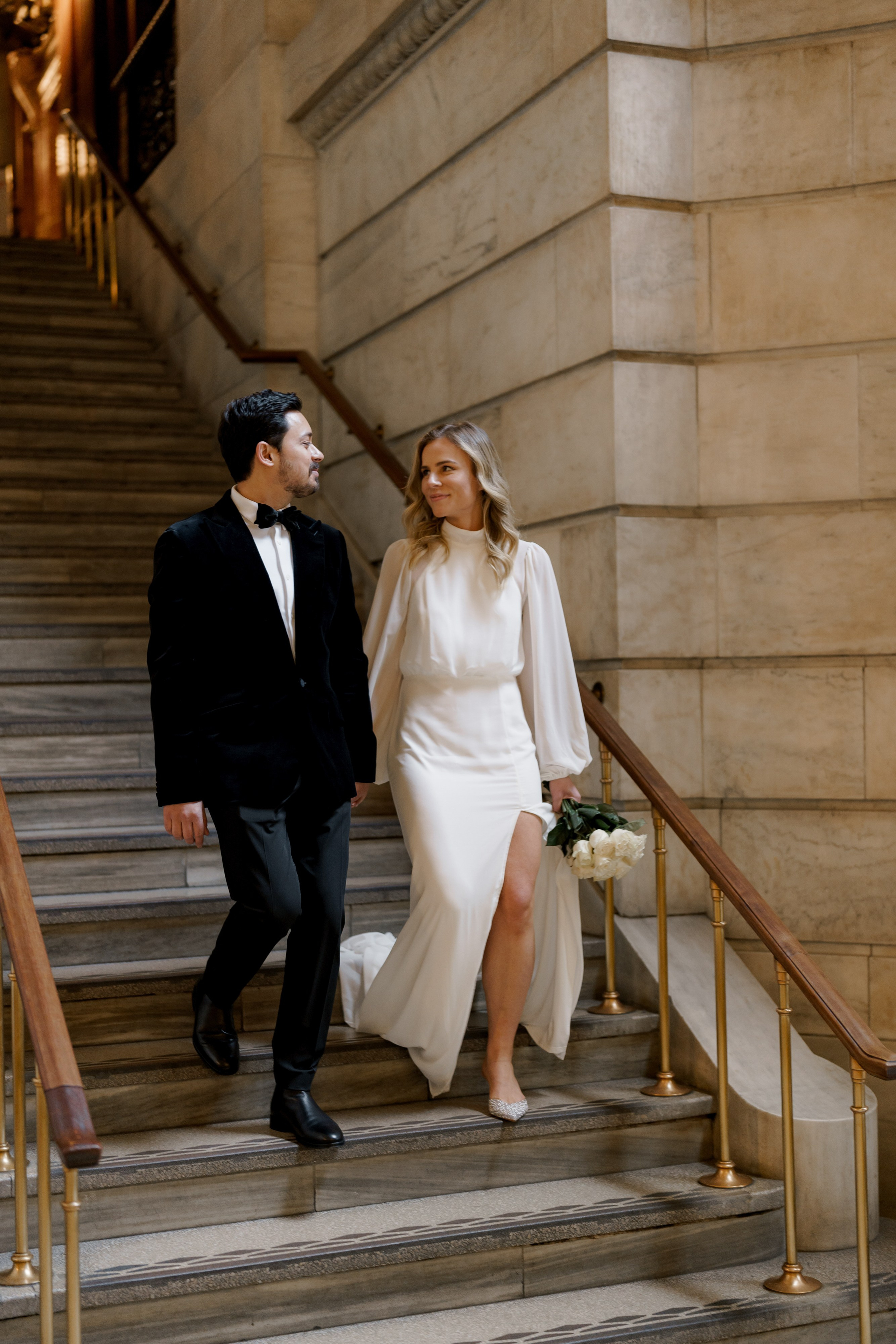 Caroline and Brendan’s Museum MET and Library Engagement Shoot. Wedding photographer and videographer New York | New Jersey