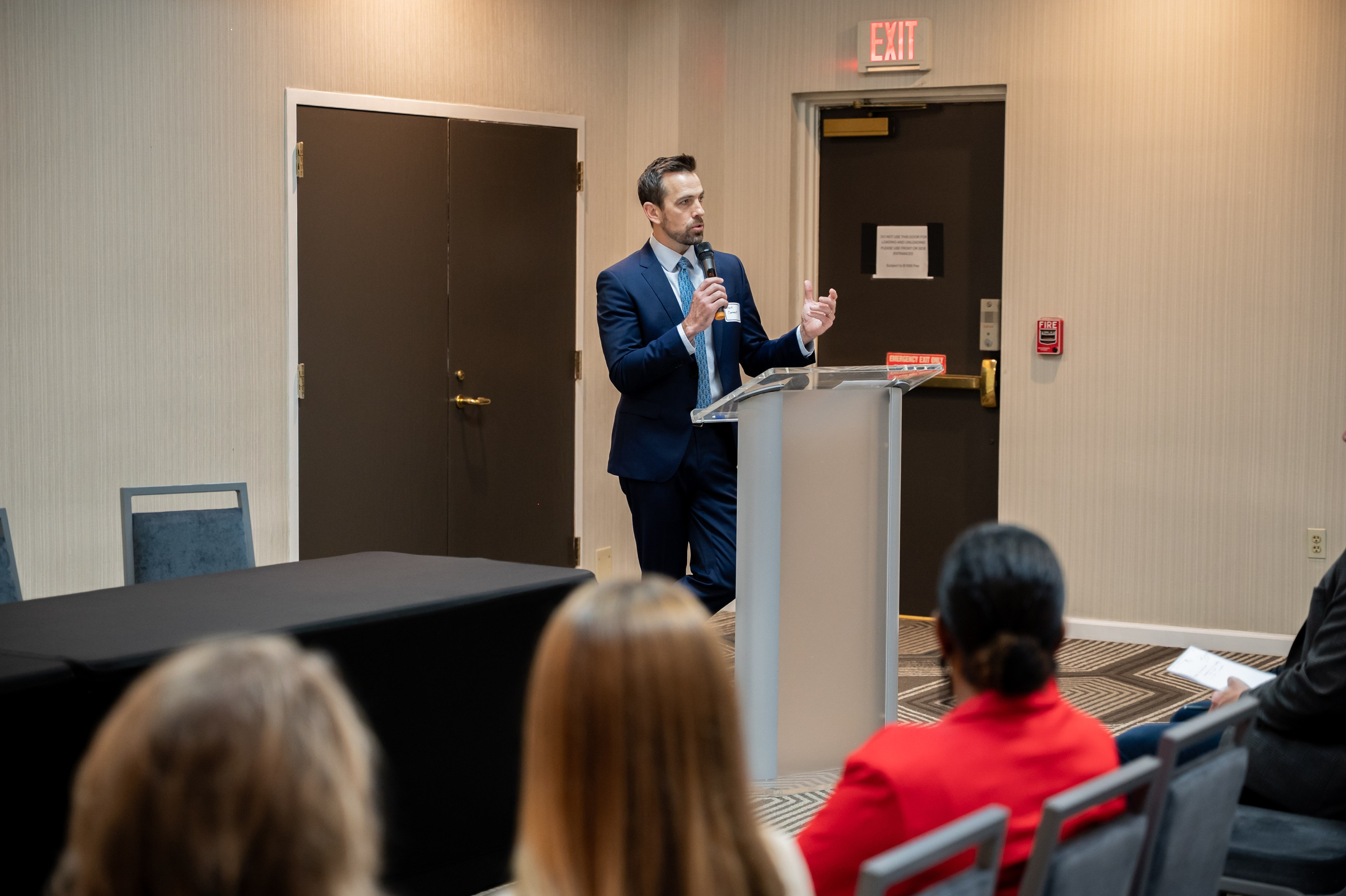 Executive Roundtable networking. Portrait photographer in Charlotte, North Carolina