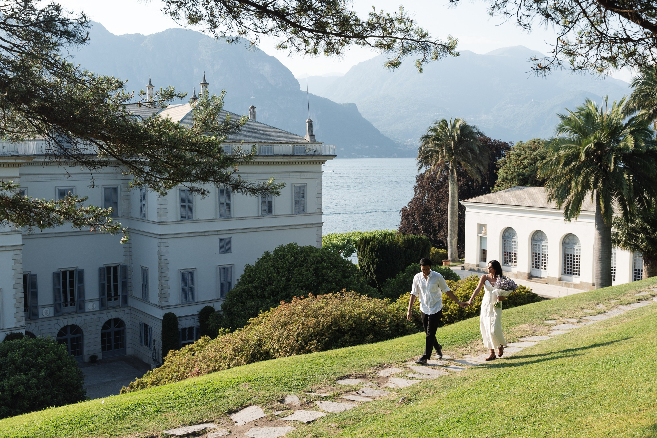 Secret Proposal at Villa Melzi, Lake Como. Lake Como Proposal Photographer | Surprise Proposals & Engagements