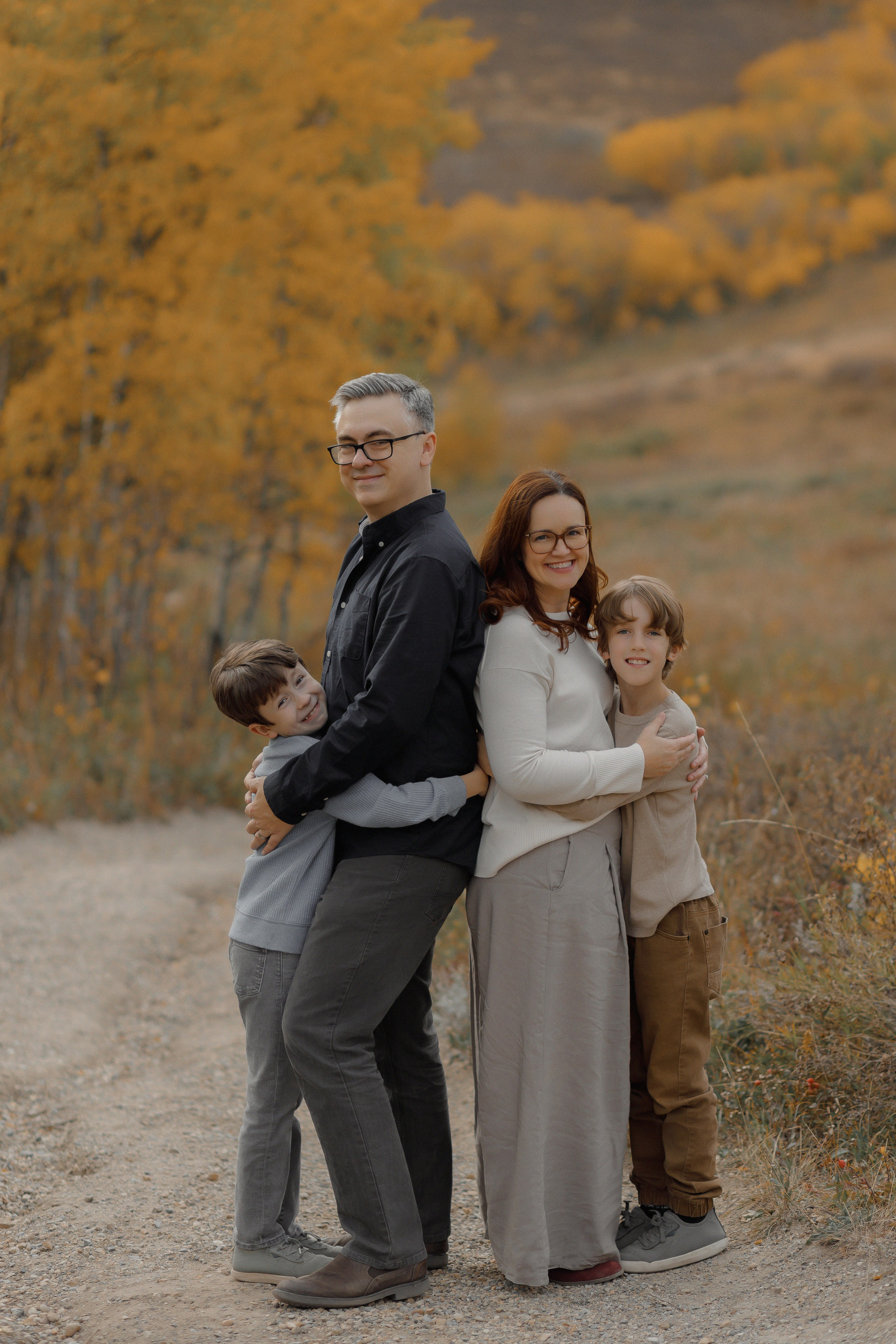 Christa’s family. Home