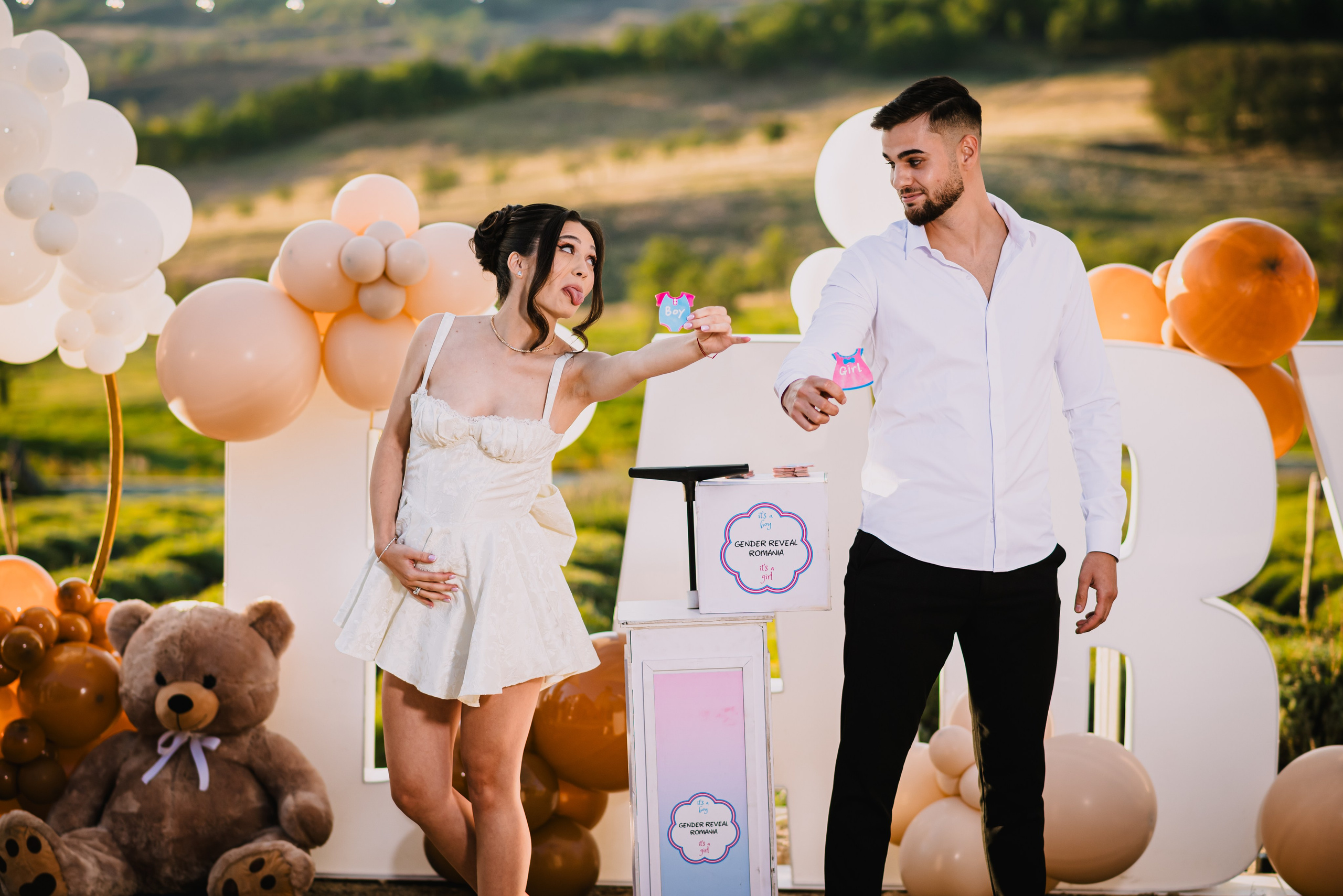 Gender reveal Alina & stefan. Giani Maftei
