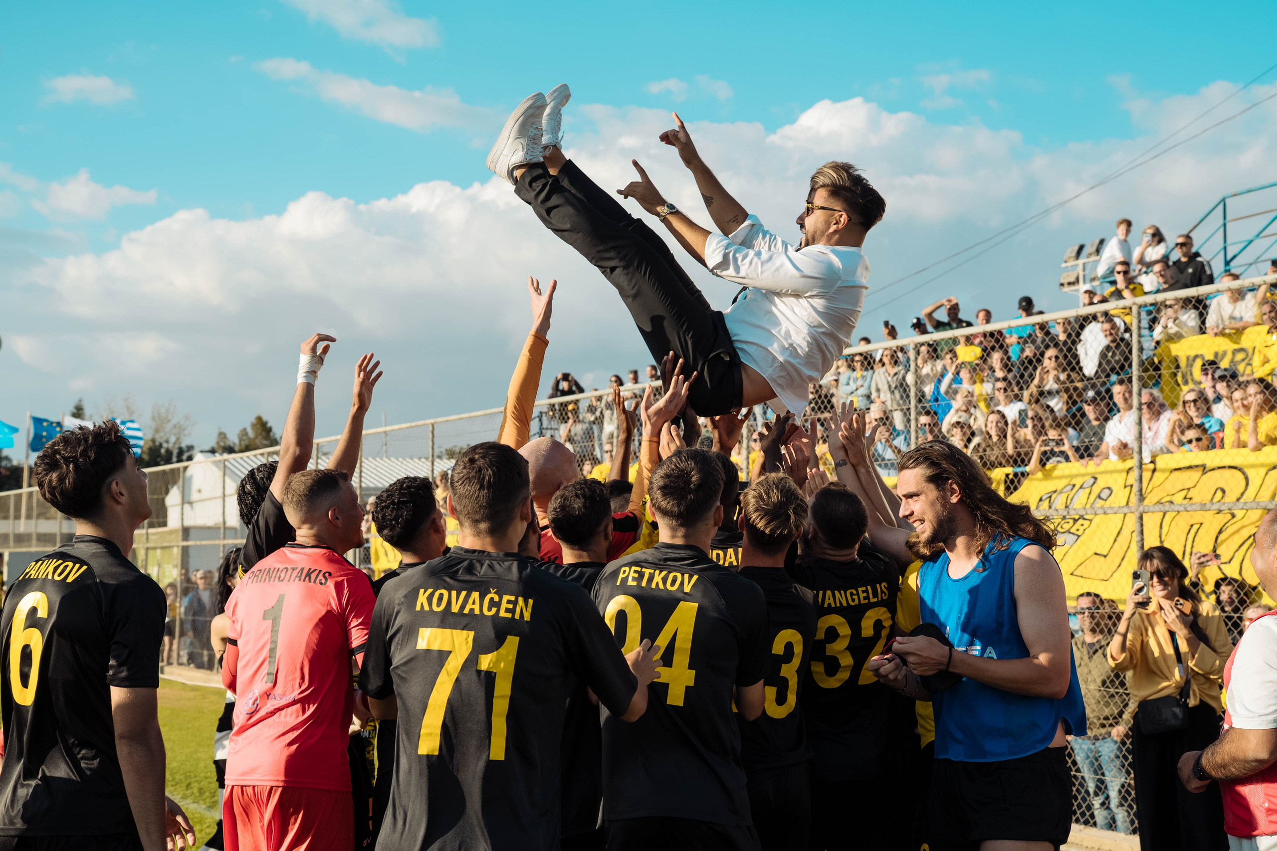 Football. Photographer in Cyprus
