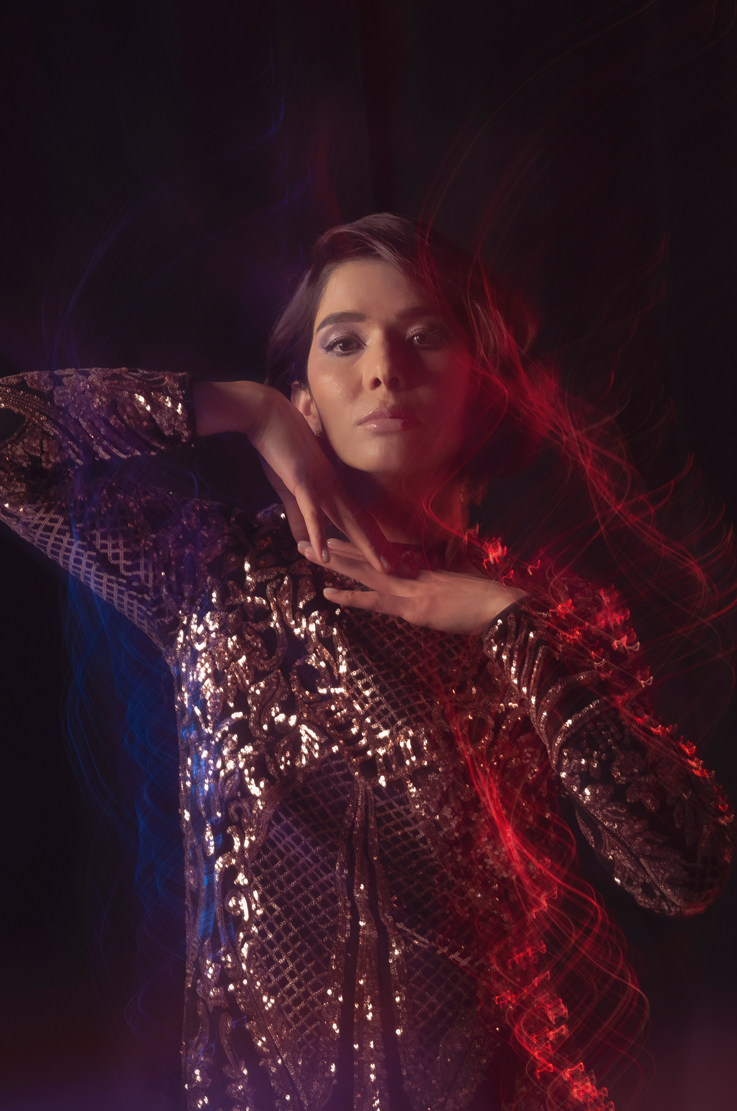 COLORED LIGHTING. PERSONAL PHOTOGRAPHER