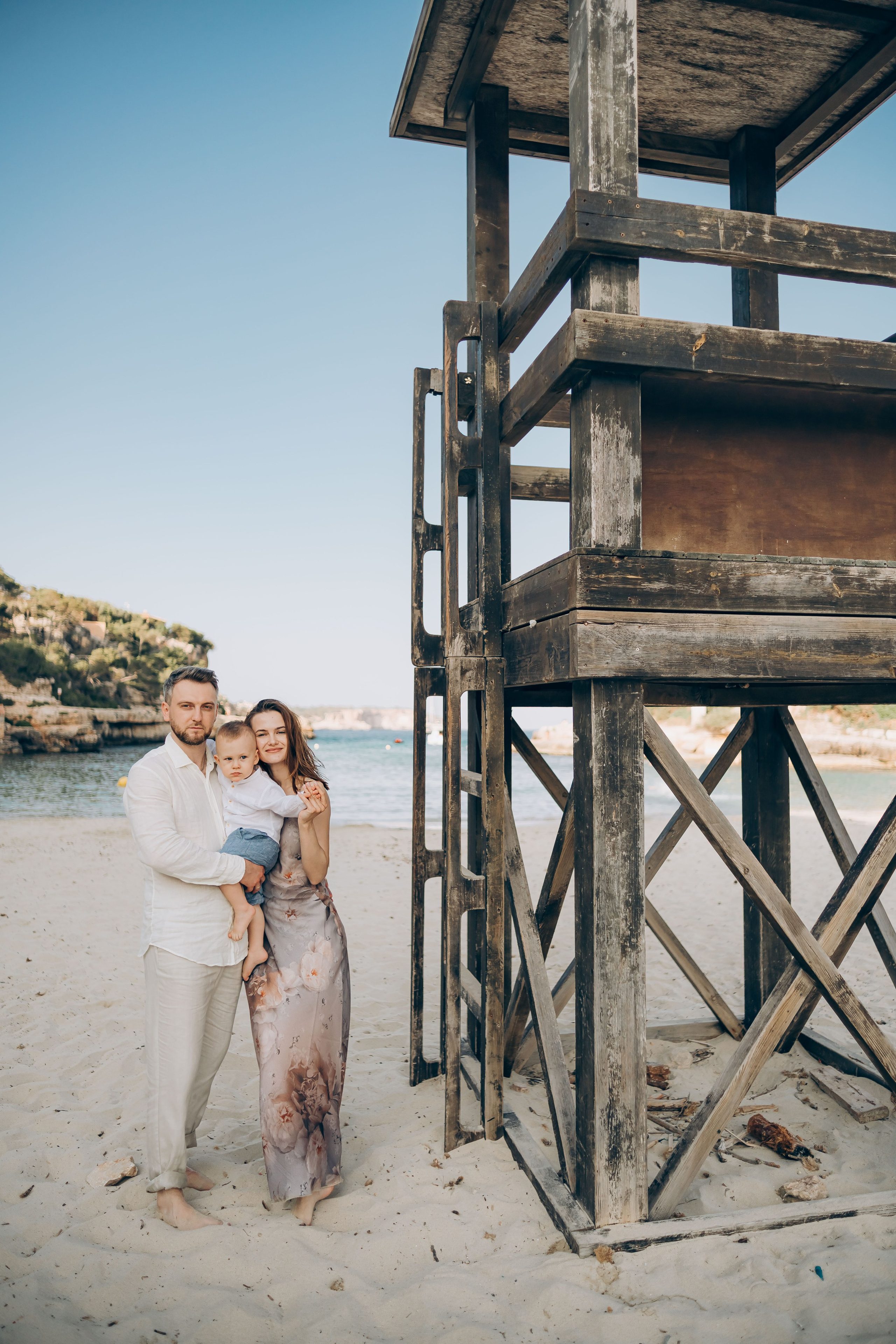 On the shore. Фотограф у Пальма де Майорка