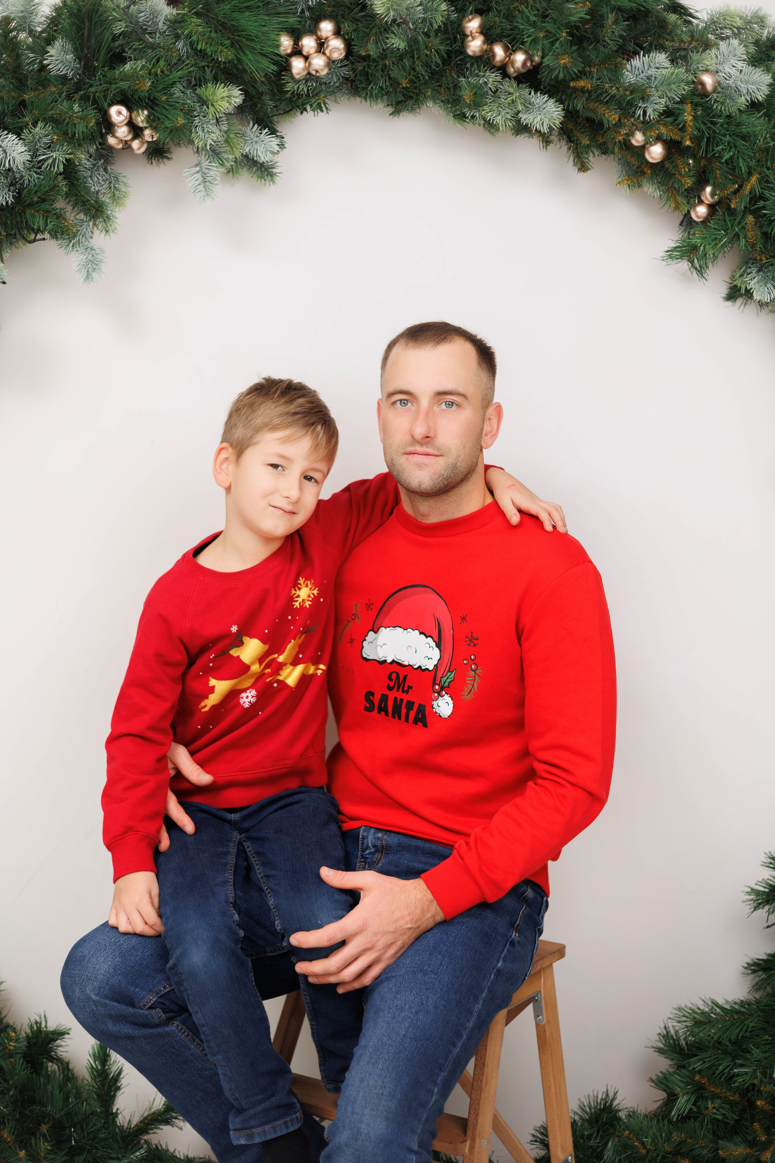 Новогодняя съёмка в студии. Семейный и детский фотограф в Вильнюсе Светлана Наумова