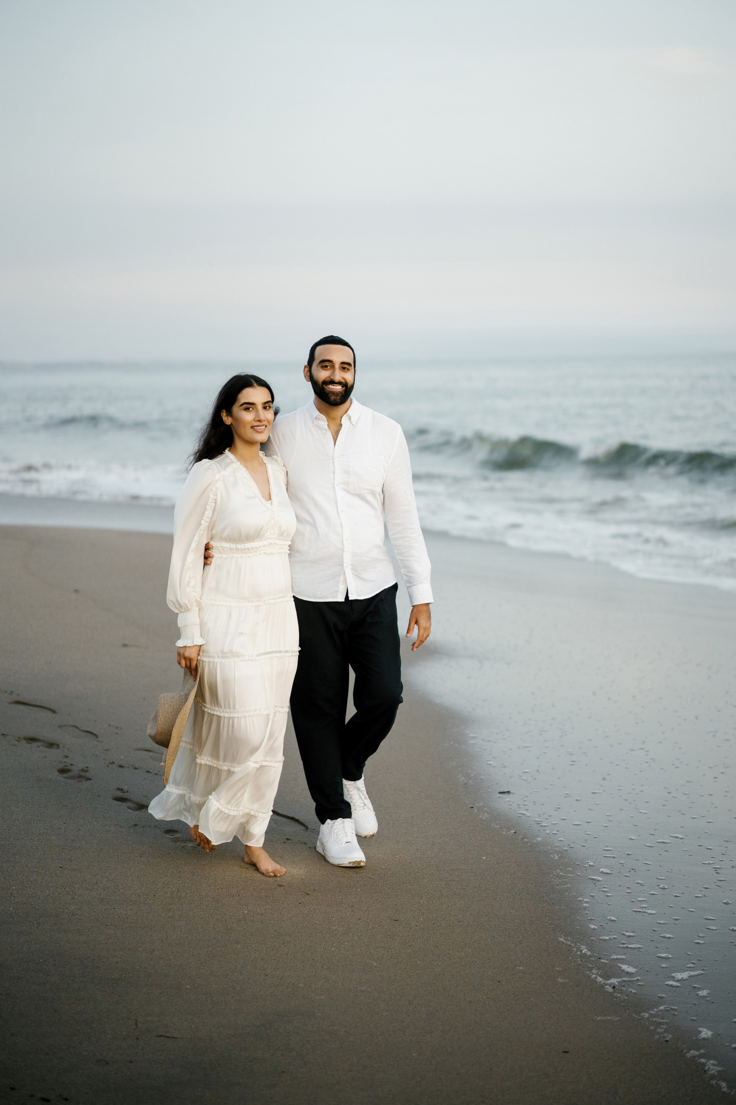 Santa Monica Sunset Engagement Photoshoot. Wedding Photography & Videography Team in California, Los Angeles, San Francisco, San Diego and Travel