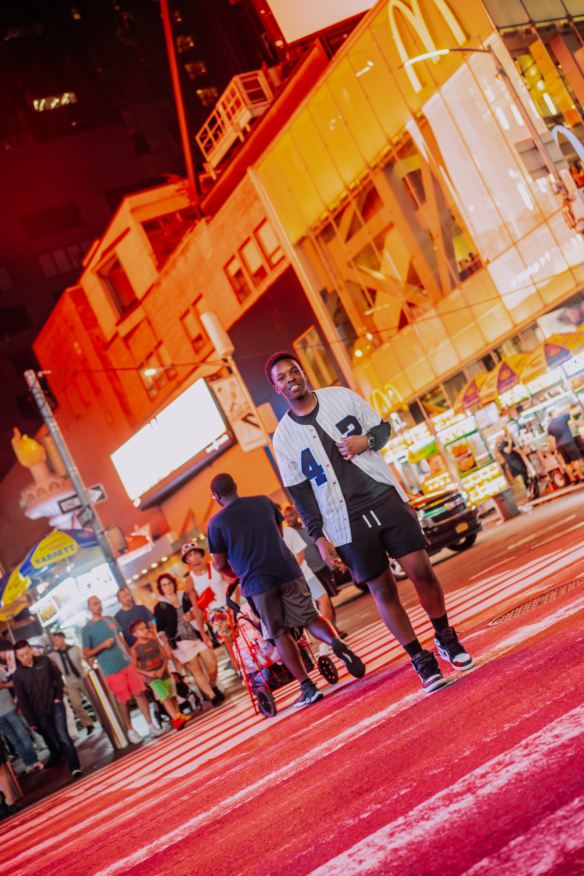 Times Square. Portrait and wedding photographer in New York
