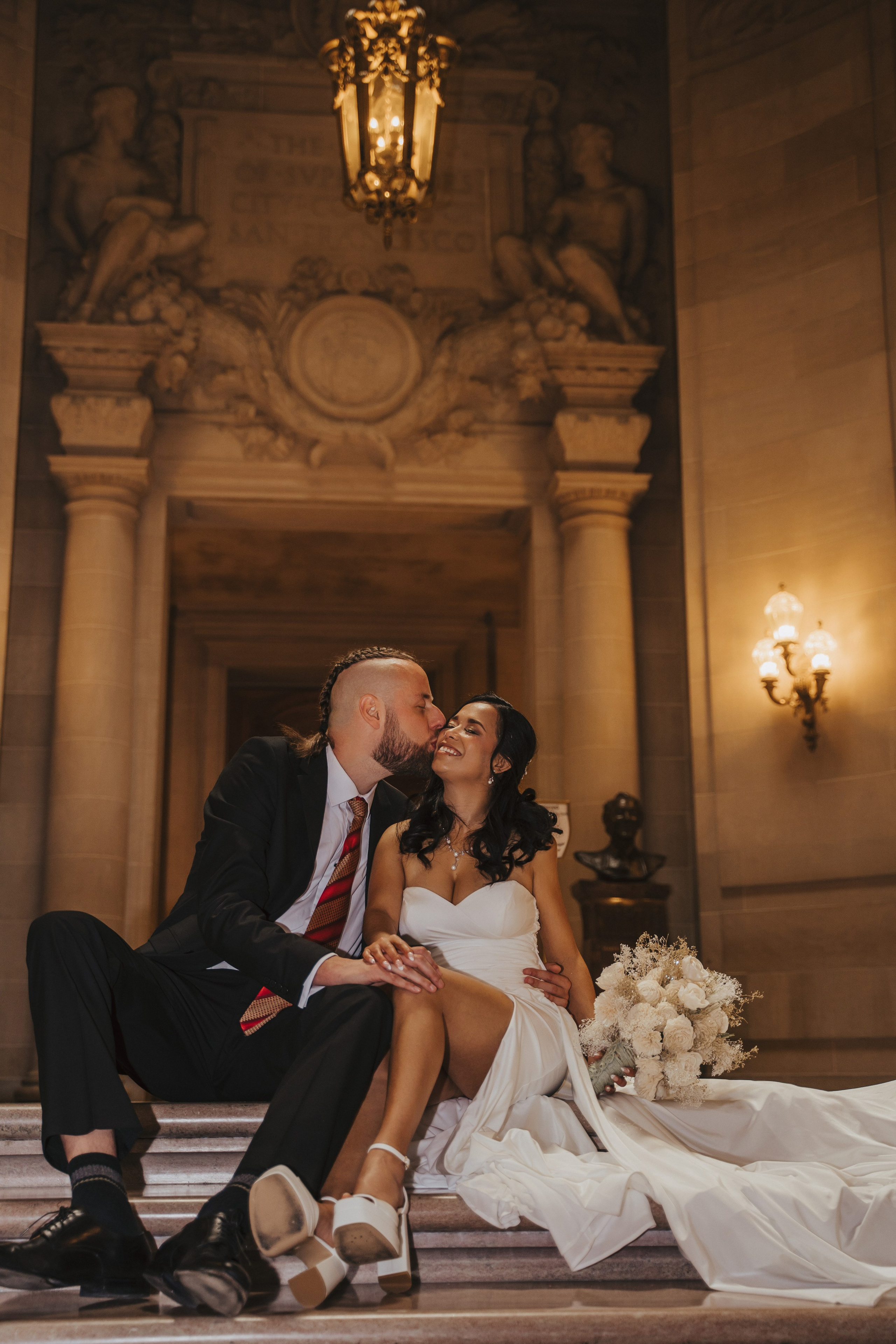 City Hall. Wedding family photographer and videographer California San Francisco Bay Area