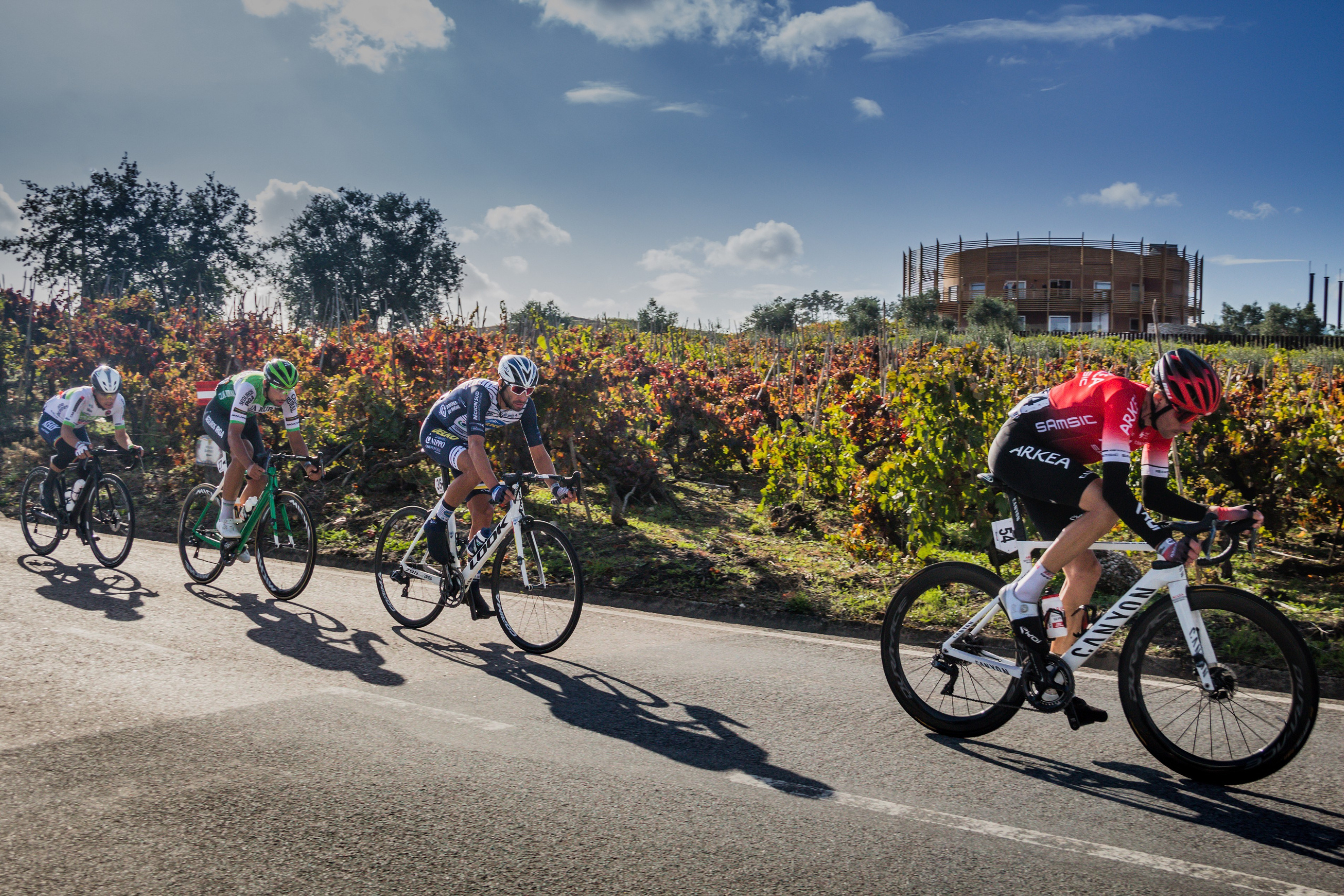 Cycling Volta a Portugal at Anadia area, Portugal