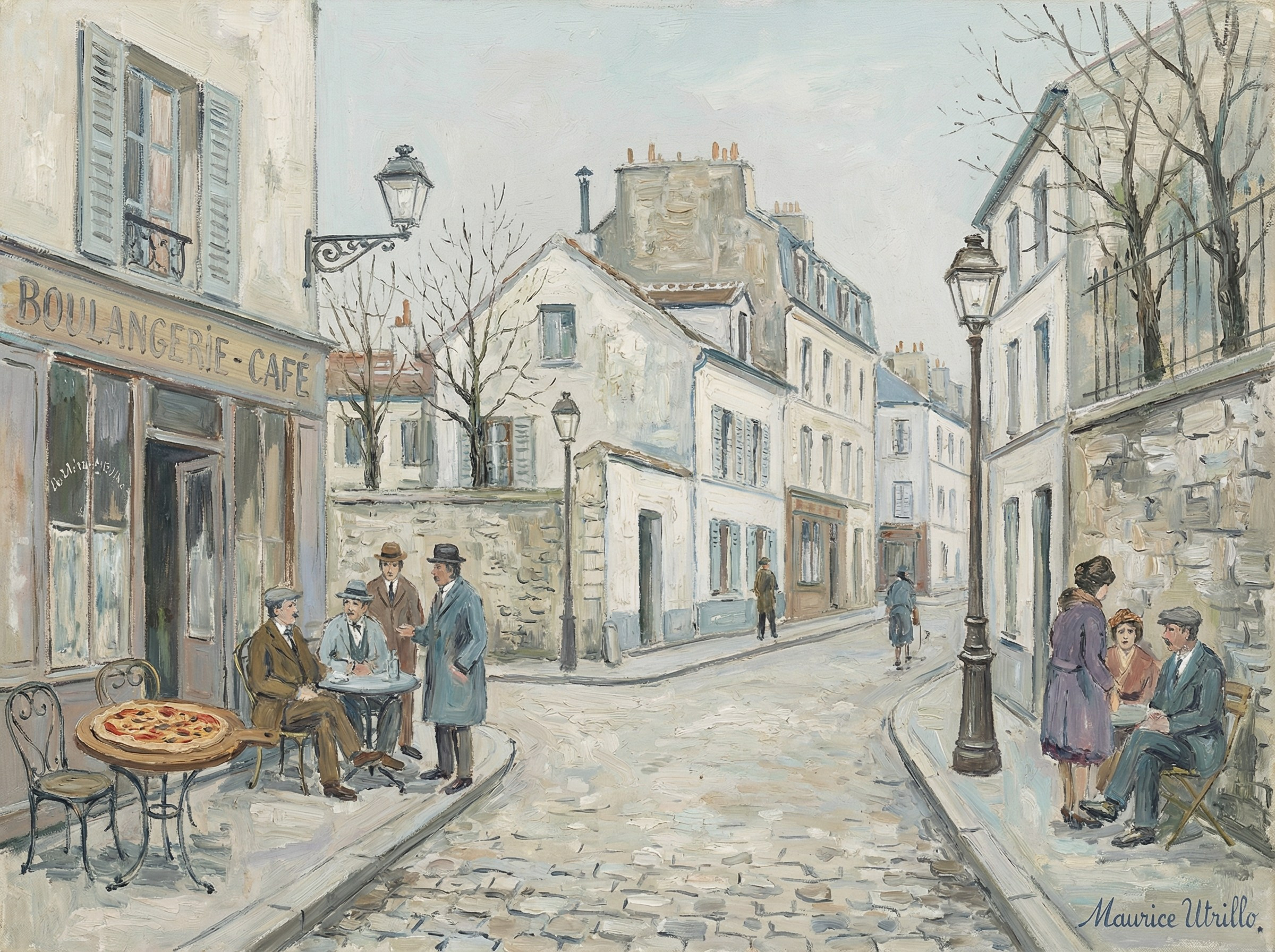 Пицца в искусстве. Имиджевый ИИ контент для пиццерии в Париже