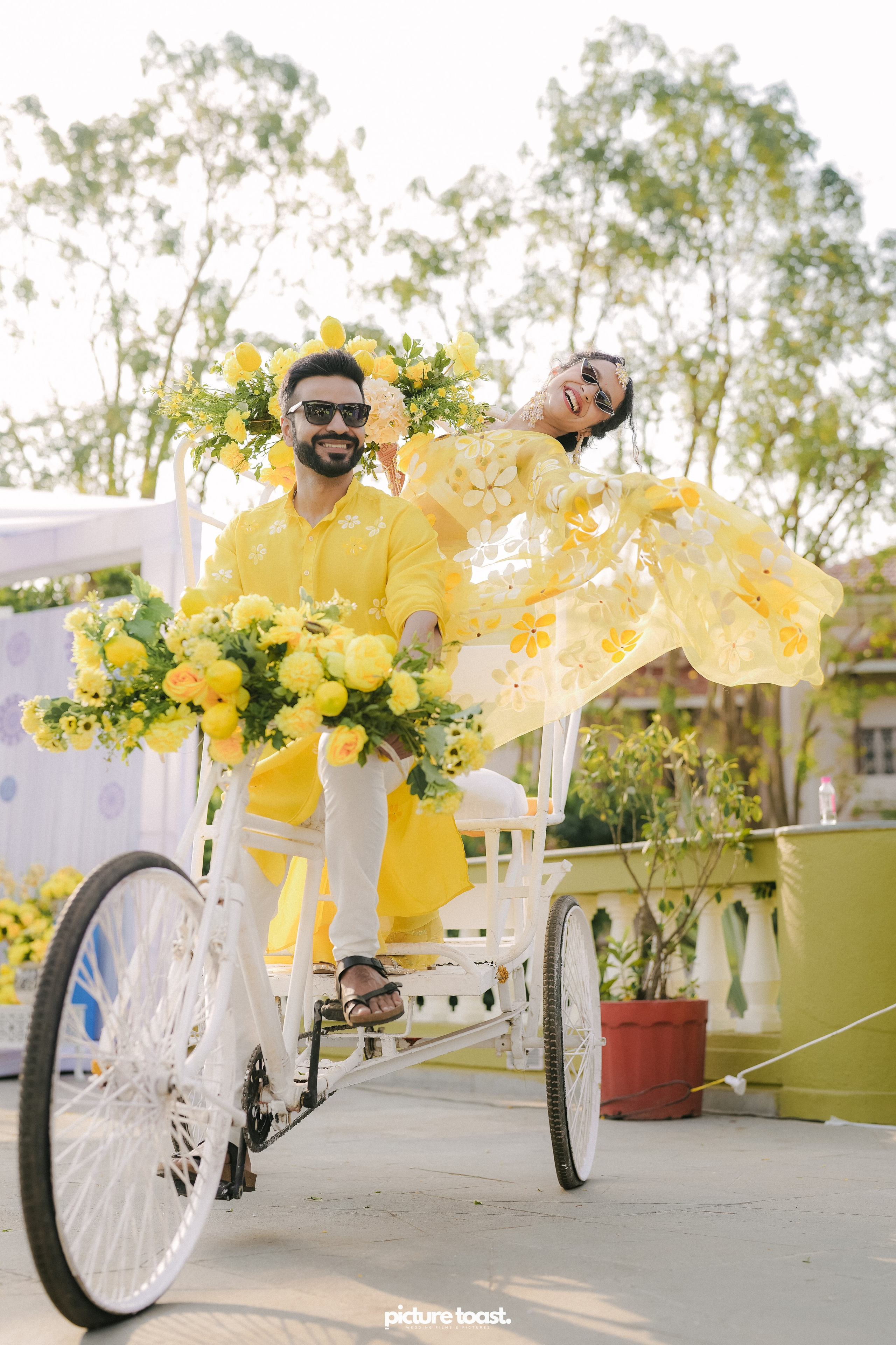 Haldi Hues Ft. Baebie & Goyal. Fine art Wedding Photographers in India & Canada