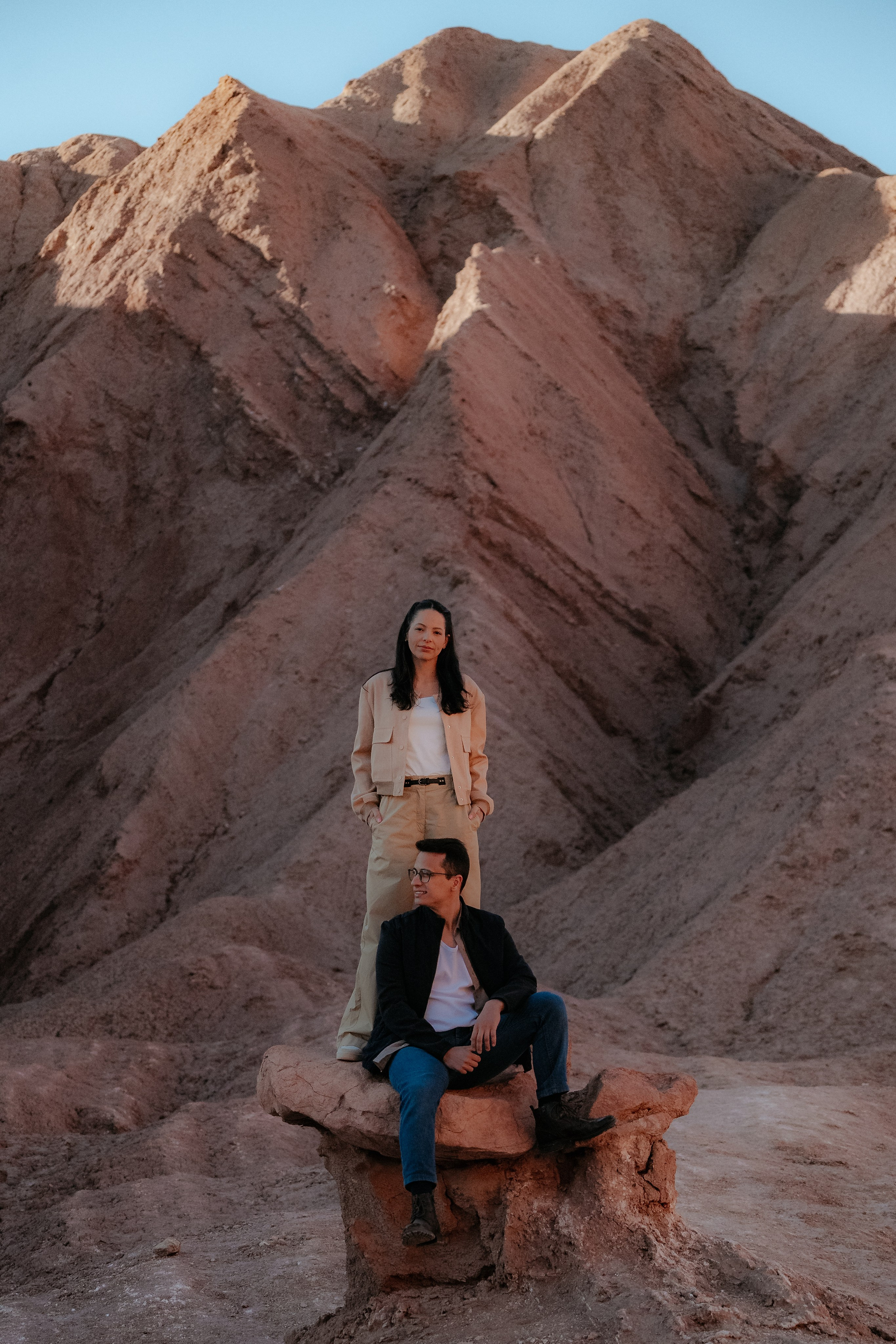 Sessão casual no Vale dos Cogumelos. Fotógrafo em San Pedro de Atacama