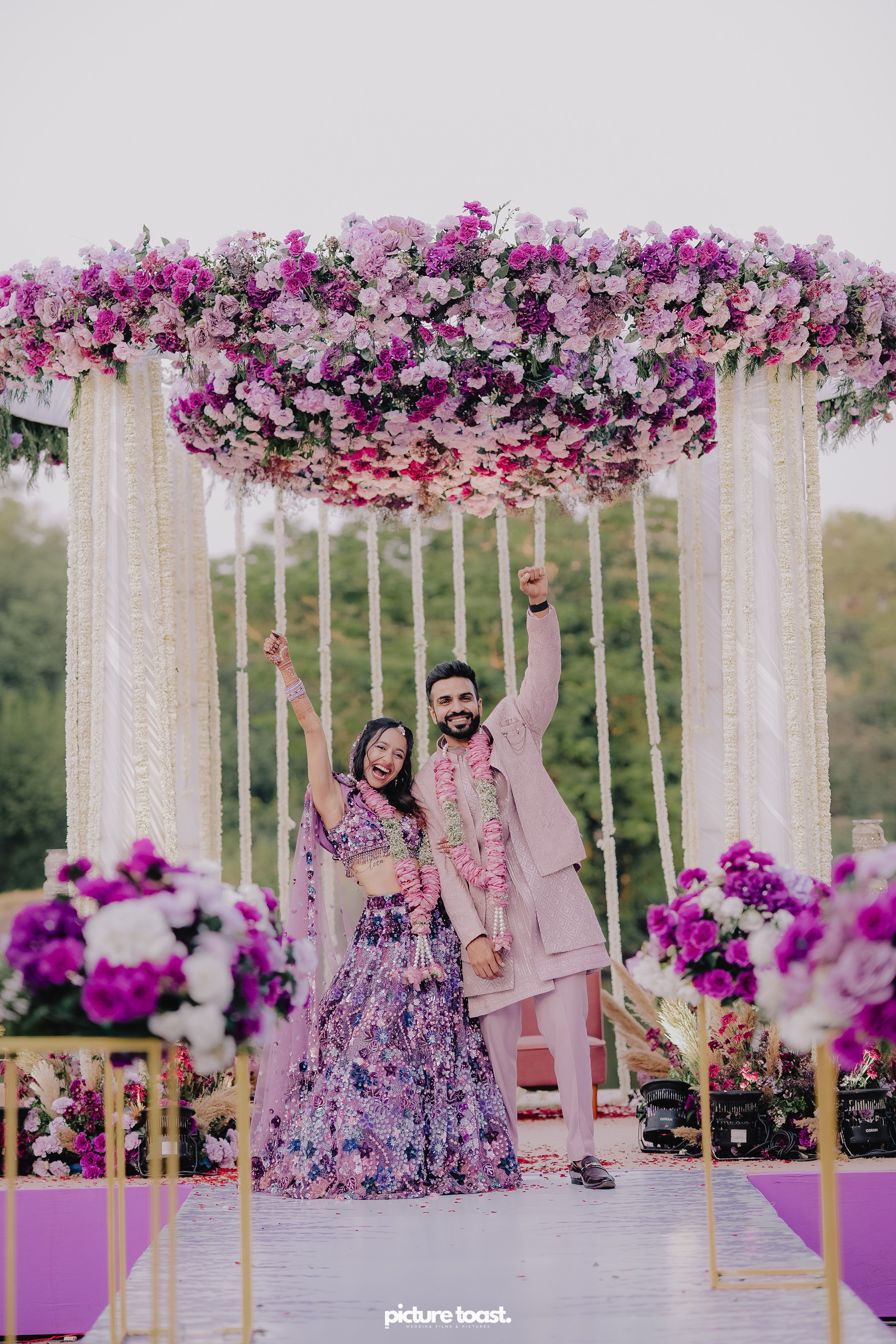 Varamala Ft. Barbie & Aneesh. Fine art Wedding Photographers in India & Canada