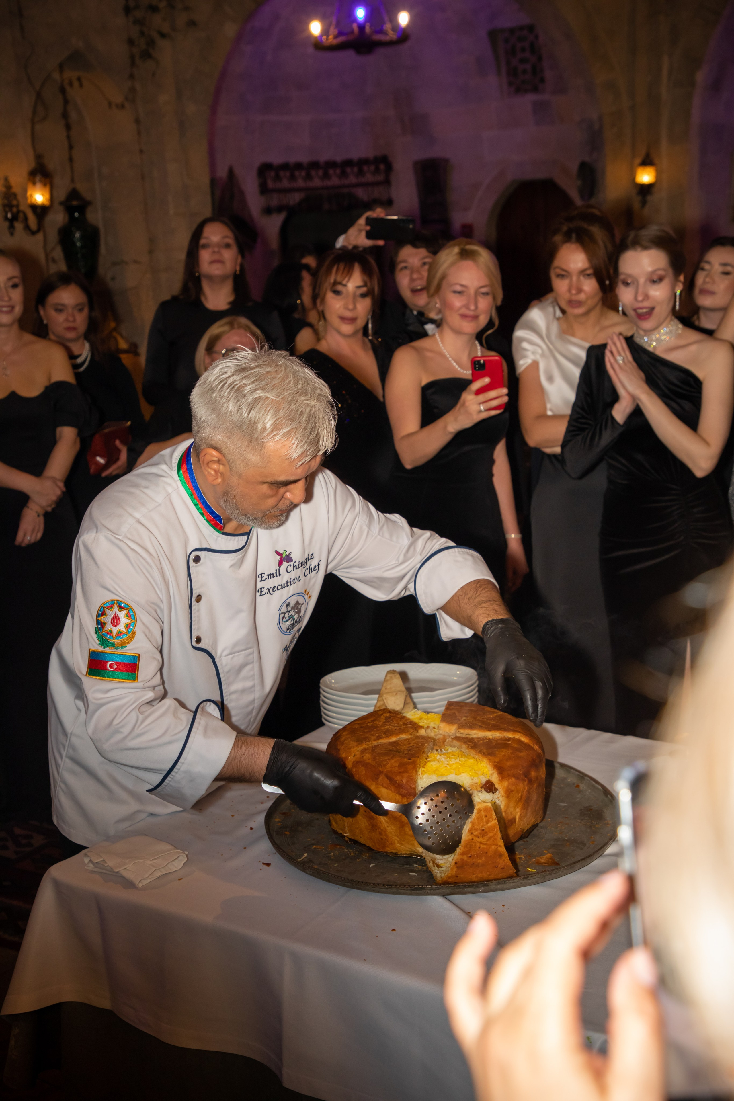 Gala-Dinner with the French Countess, the main etiquette expert Marie de Tilly. Baku Photographer