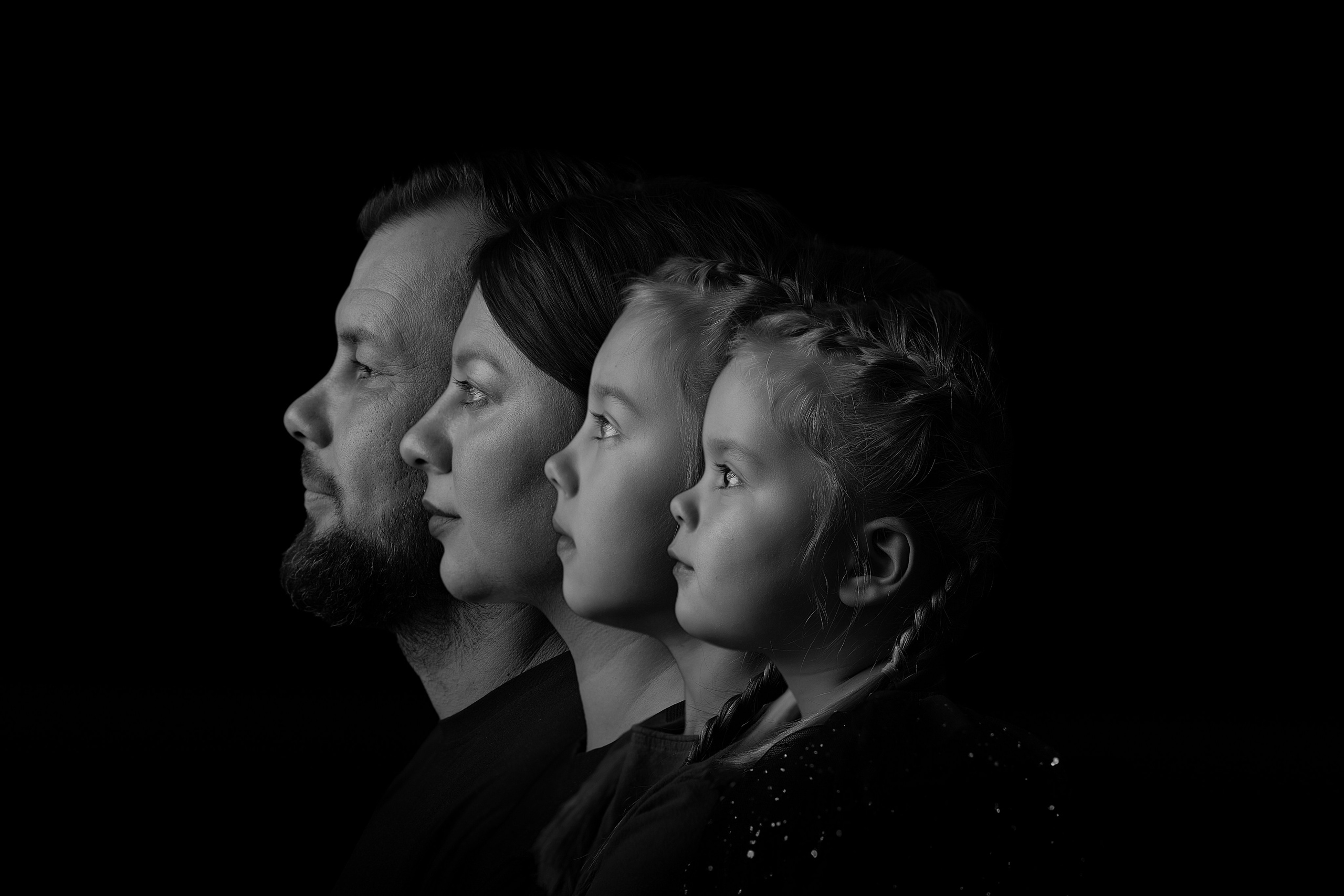 Generationsporträt. Fotografin Heidenheim / Newborn, Babybauch & Familie - Nadine Schmalz