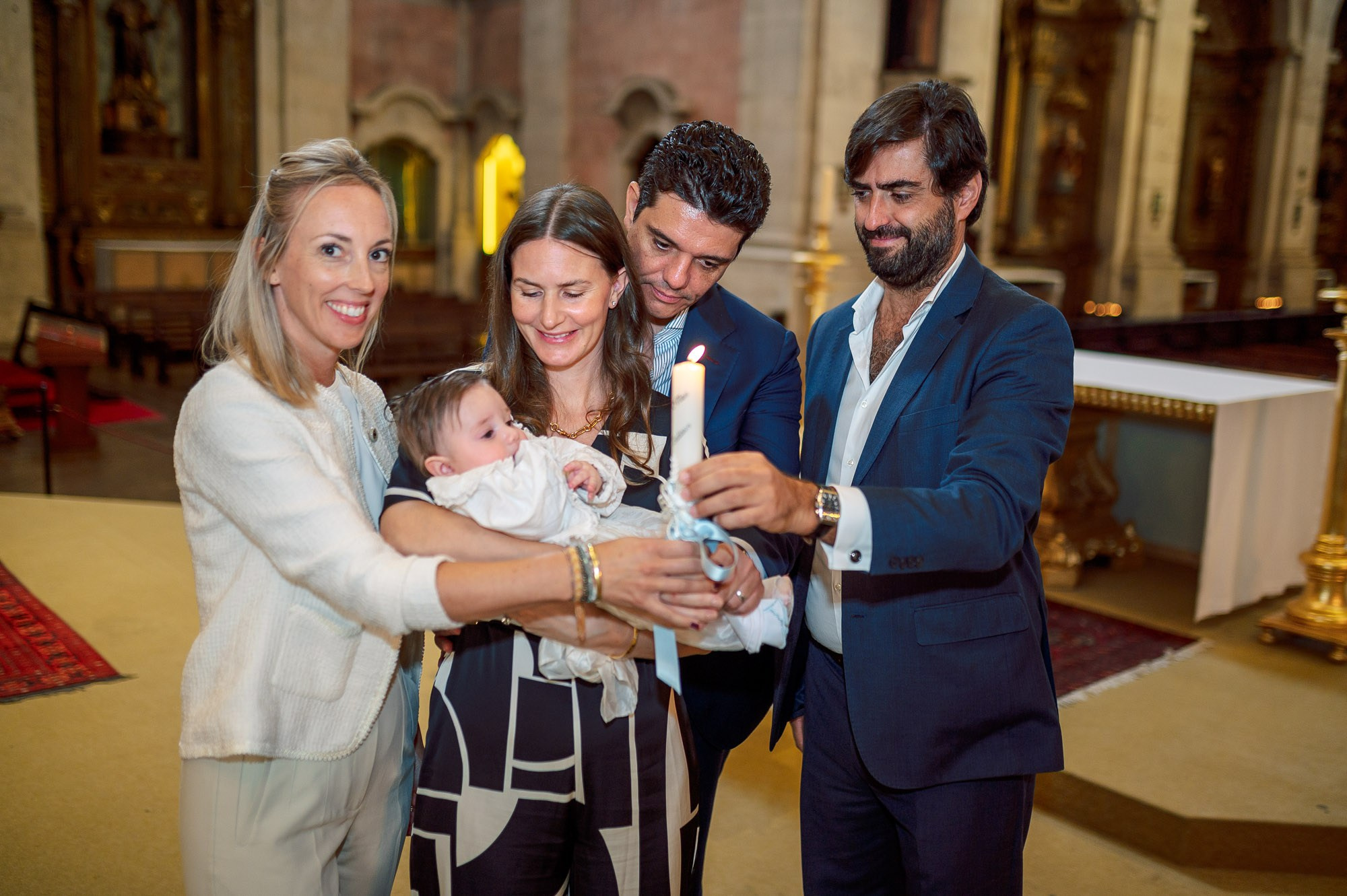 photography of a Catholic baptism in Lisbon
