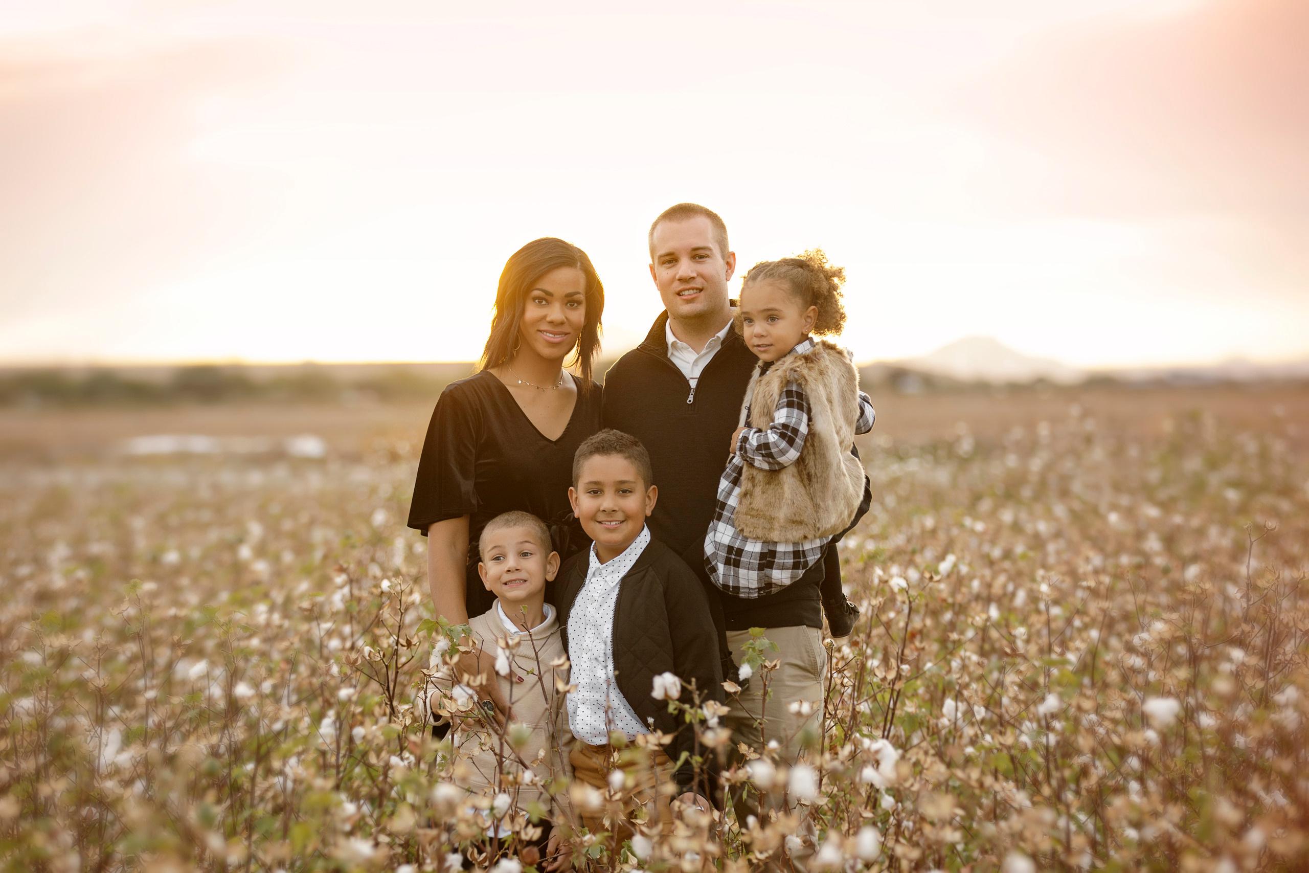 Family photoshoot in the cotton field…. Anastasia Post: Wedding and Editorial Photography