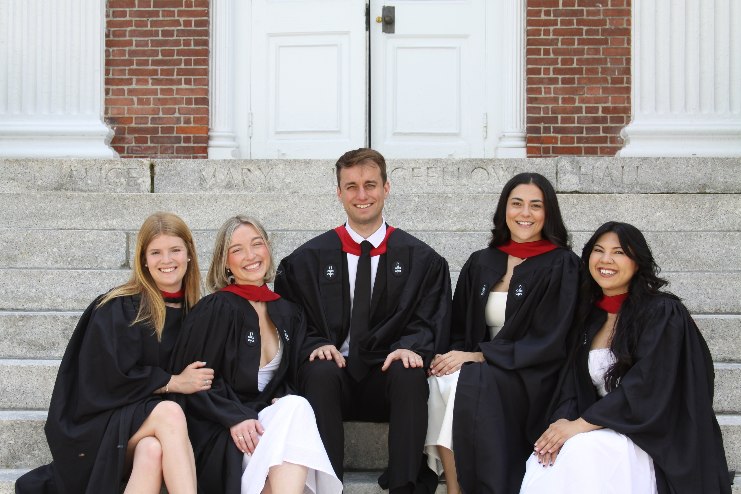 Masters graduation with Talia (group shoot). Kelly Sang, graduation and portrait photographer in Boston