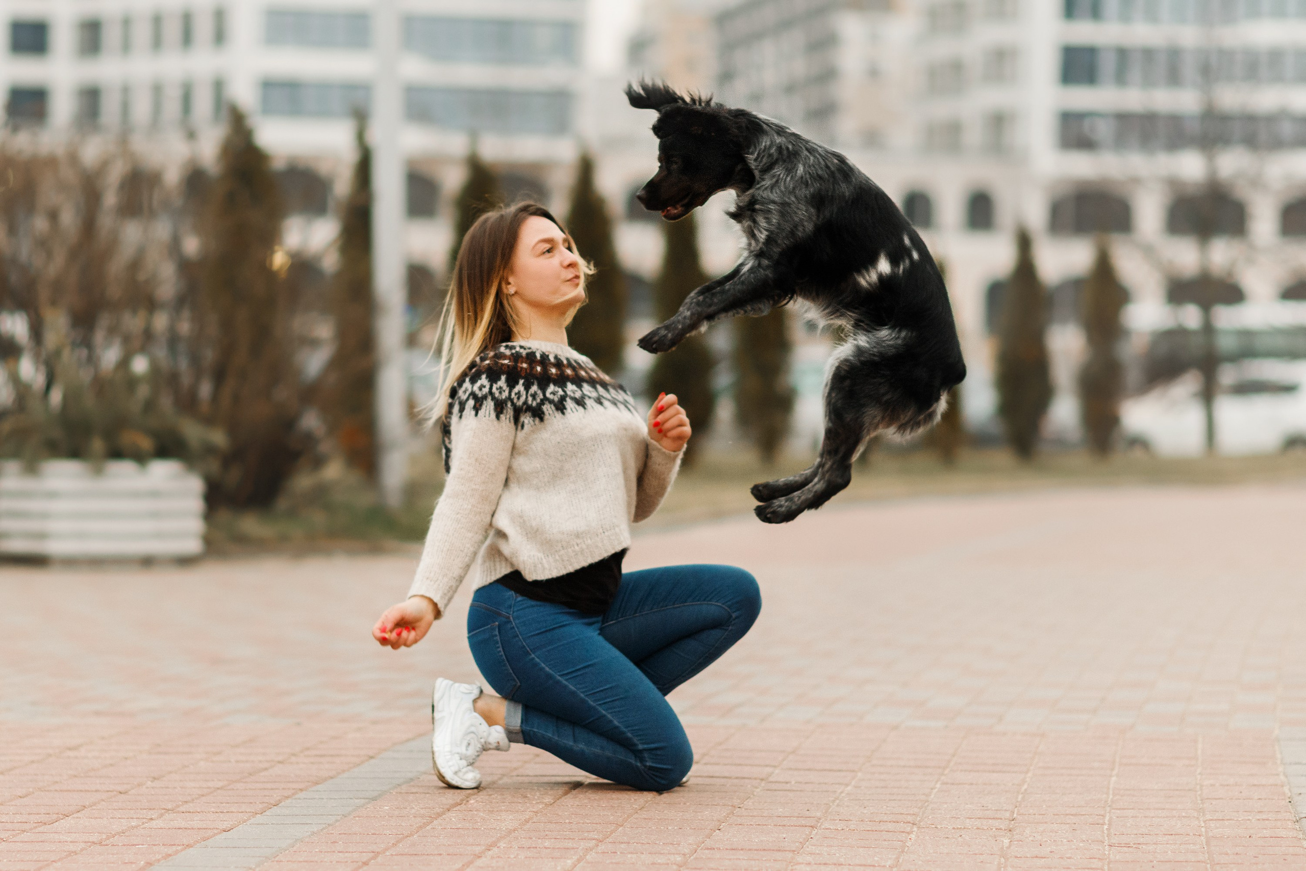 Autumn photo day for dog handler. Kaja | fotograf we Wrocławiu | ludzie i psy