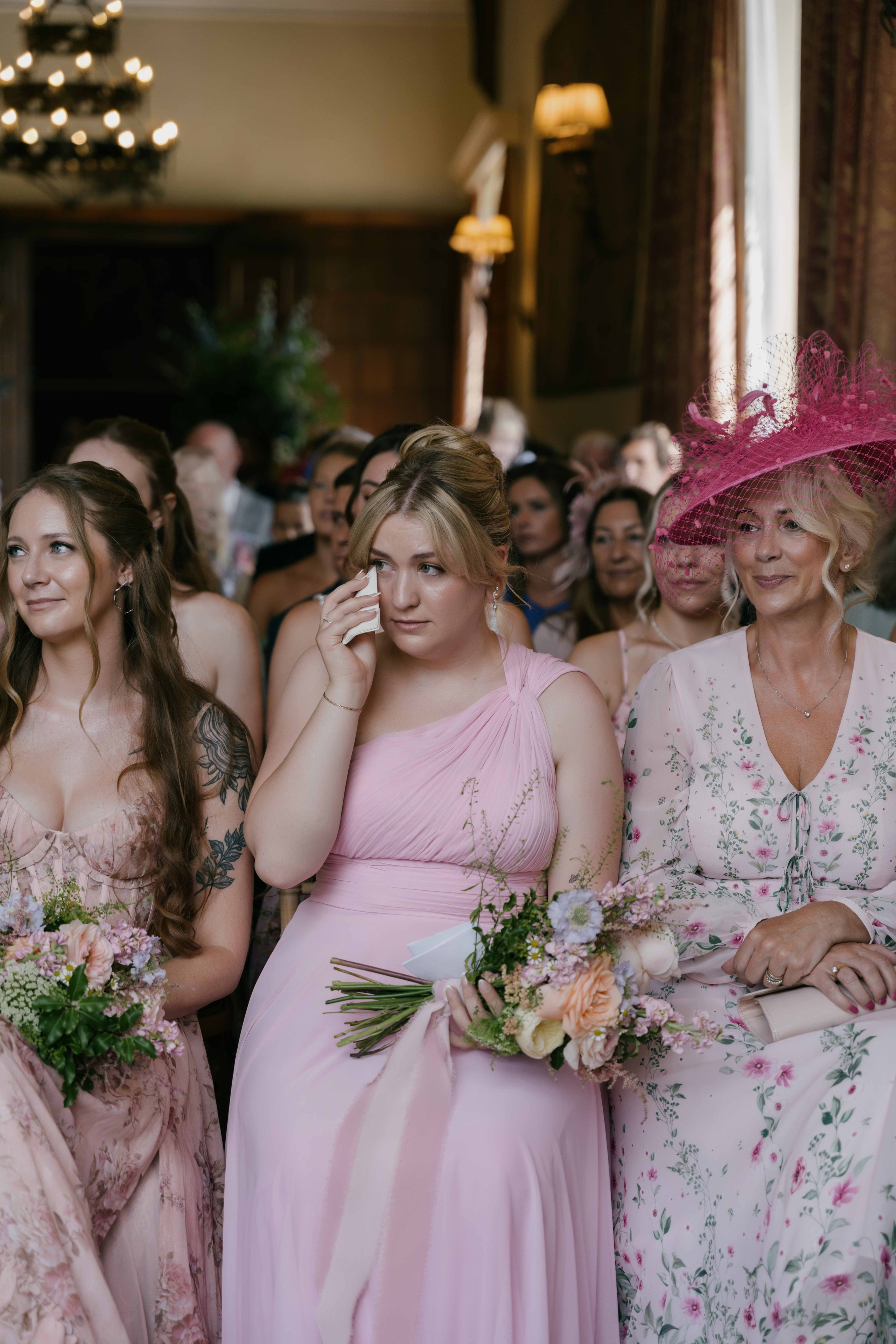     emotional wedding ceremony moment English countryside wedding