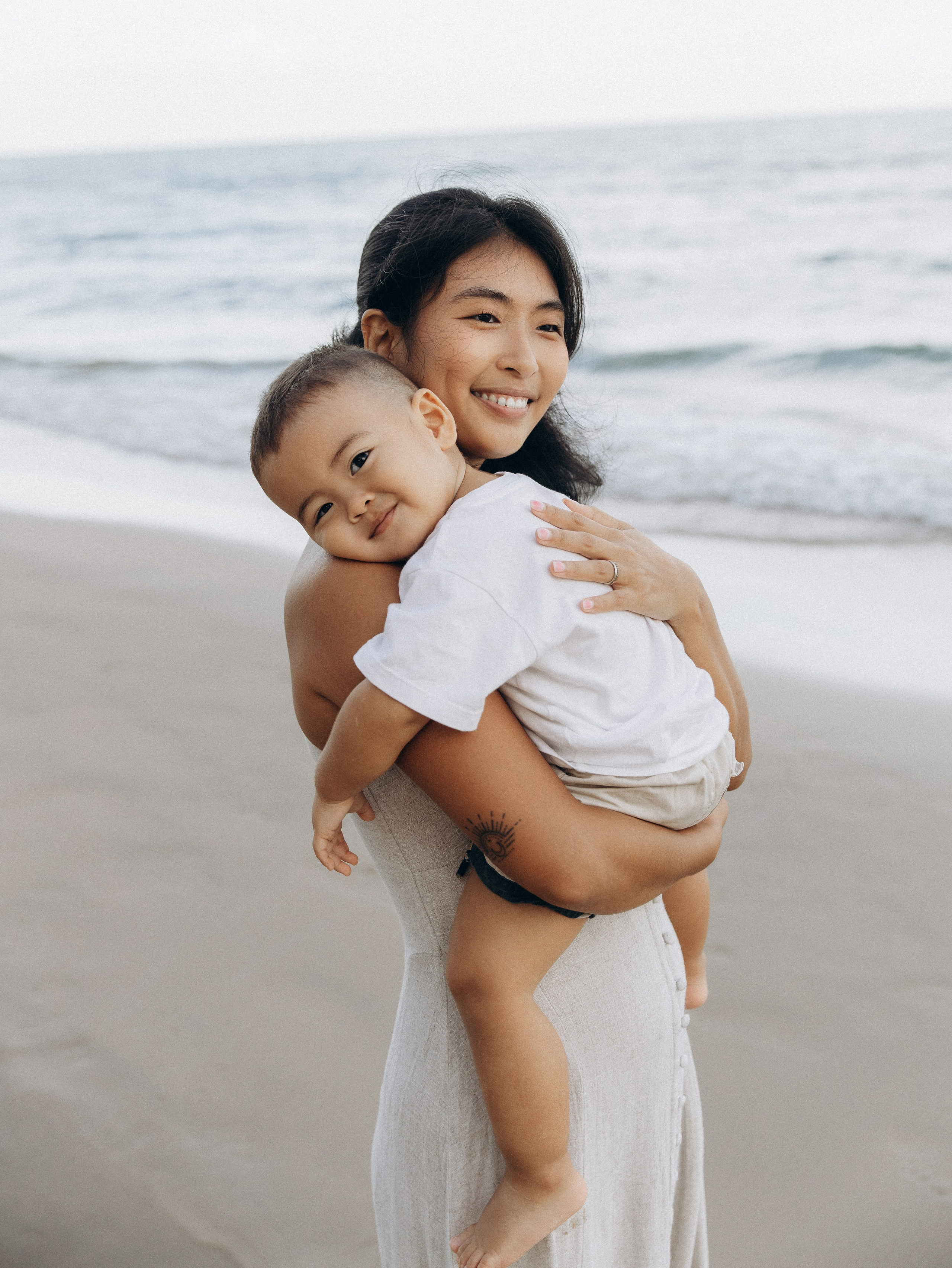 At the beach. Family and wedding photographer in Bangkok, Thailand