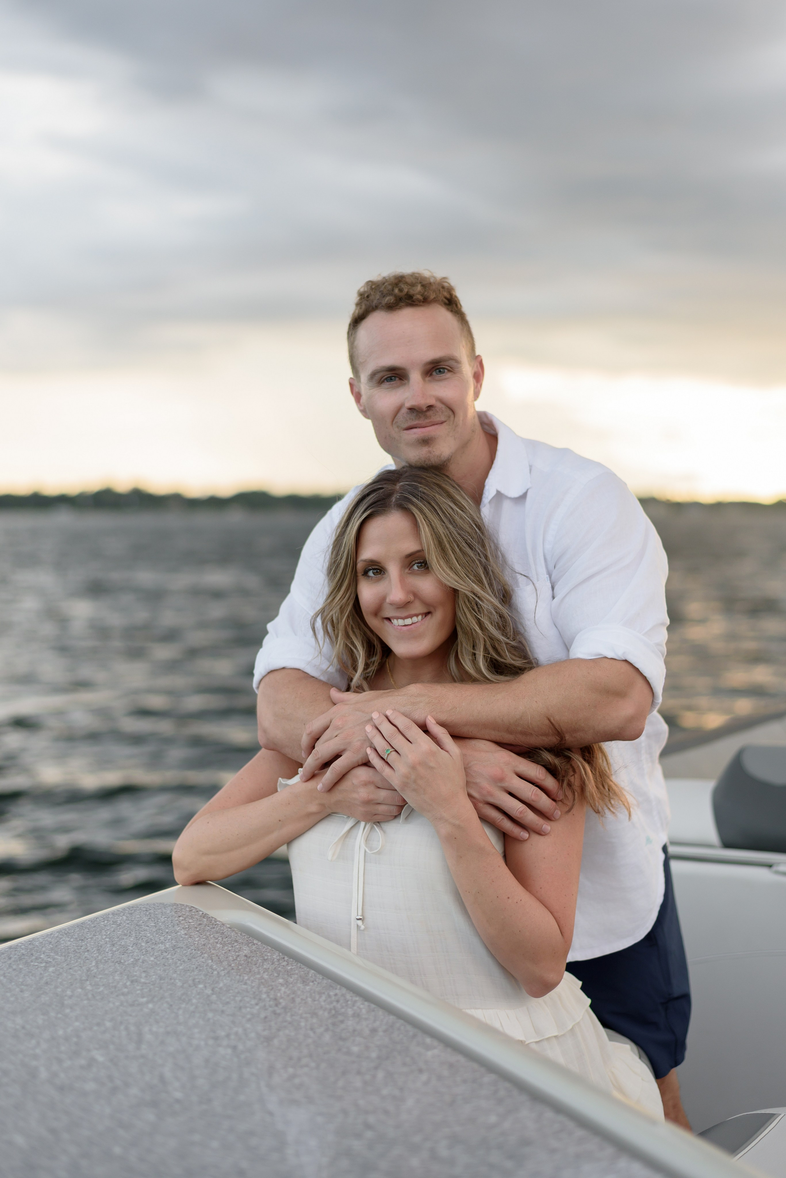 Where Love Meets Golden Light — A Romantic Boat Photoshoot in Florida