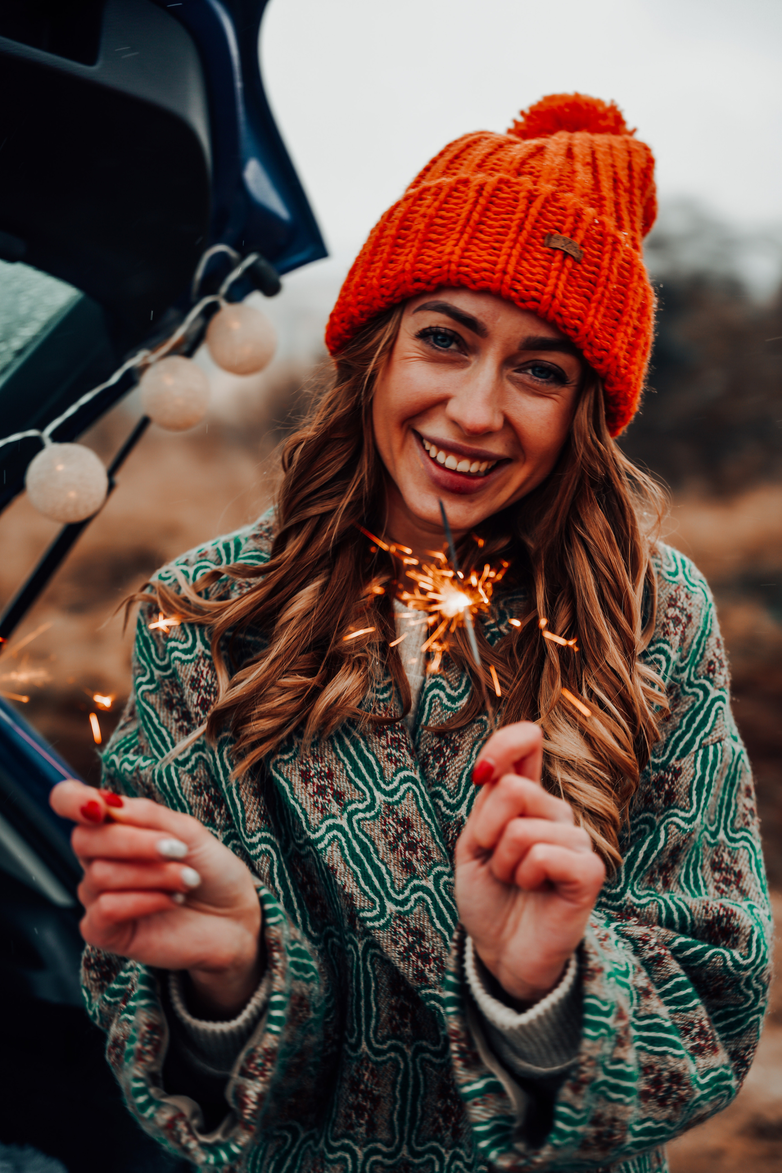 Helga Car Christmas photoshoot. Rodinna fotografka Plzen Anita Dergachova