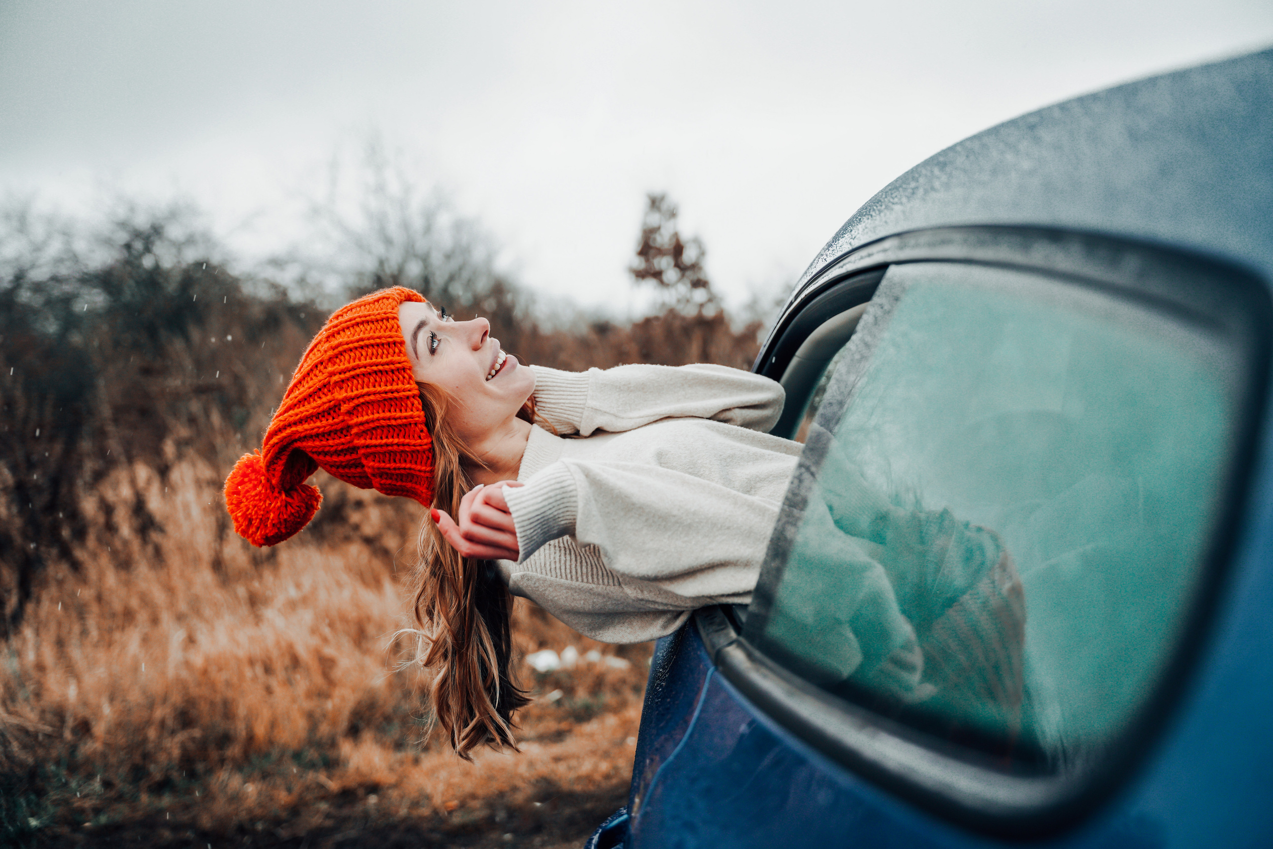 Helga Car Christmas photoshoot. Rodinna fotografka Plzen Anita Dergachova