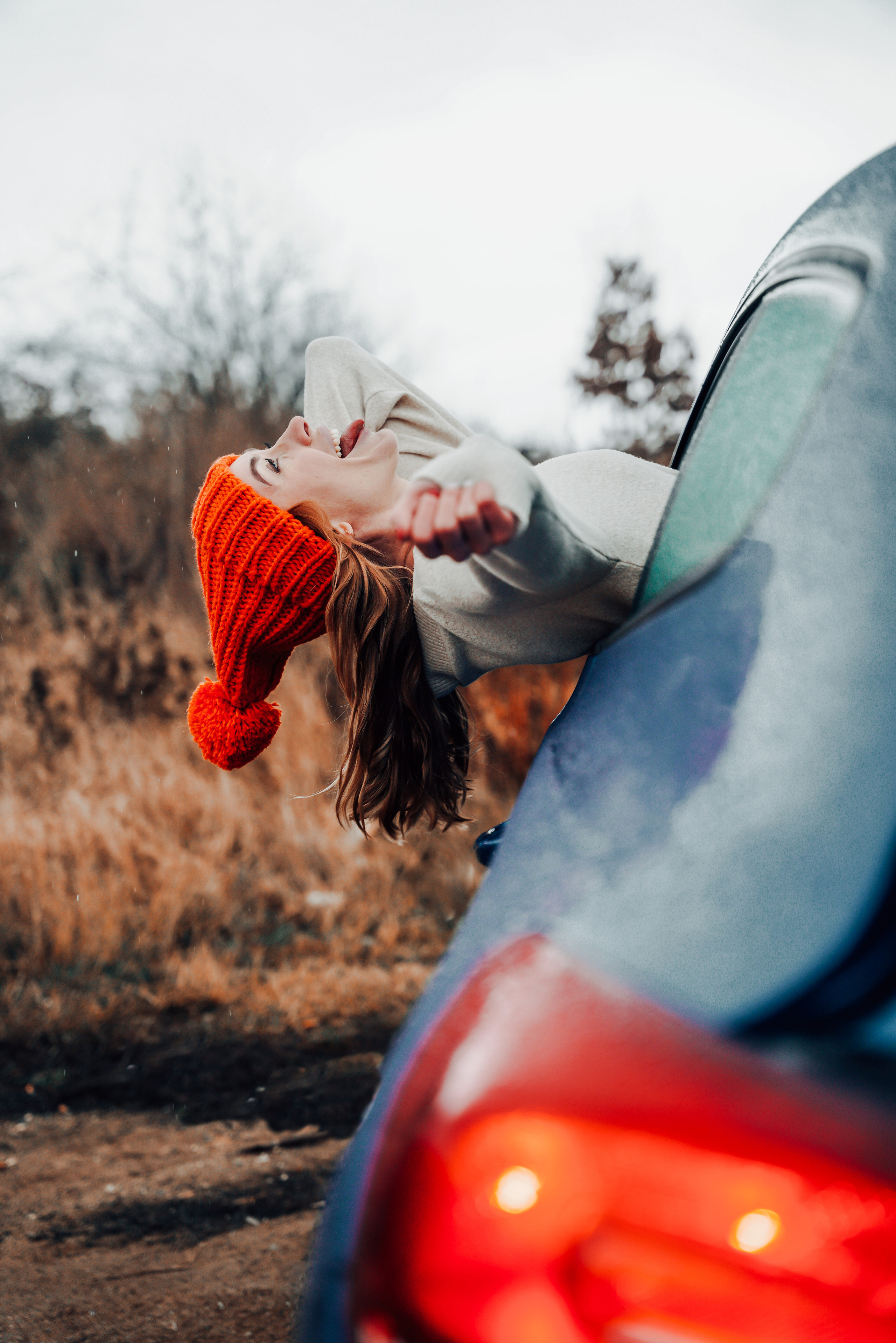 Helga Car Christmas photoshoot. Rodinna fotografka Plzen Anita Dergachova
