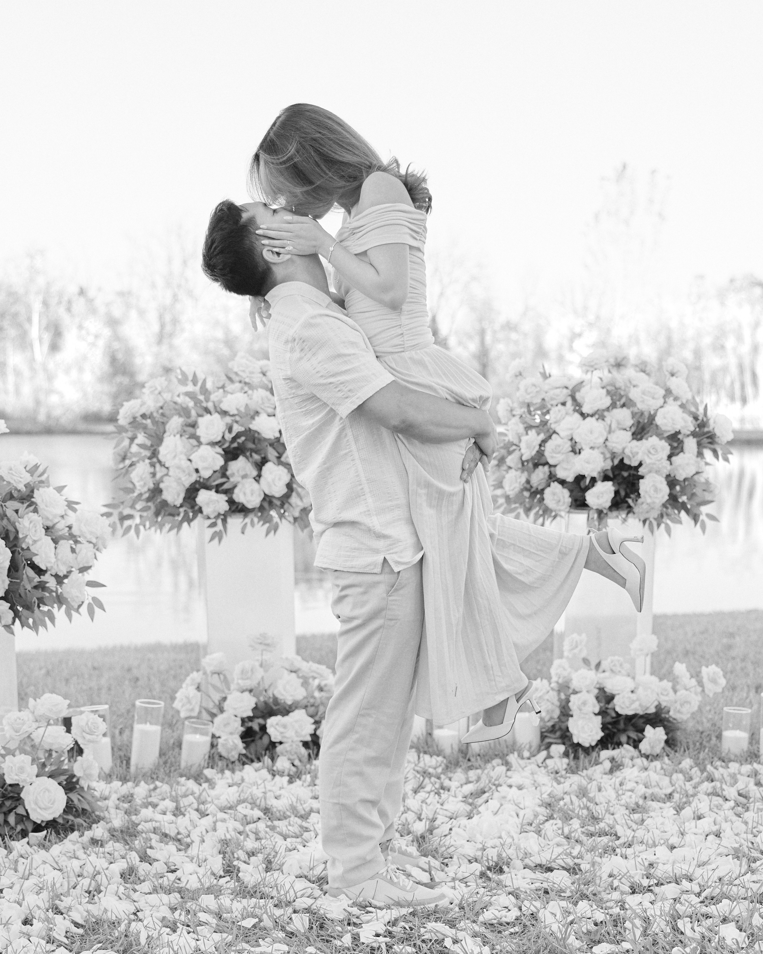 Hilliard Ohio Proposal Photographer | Sunset Lake Proposal