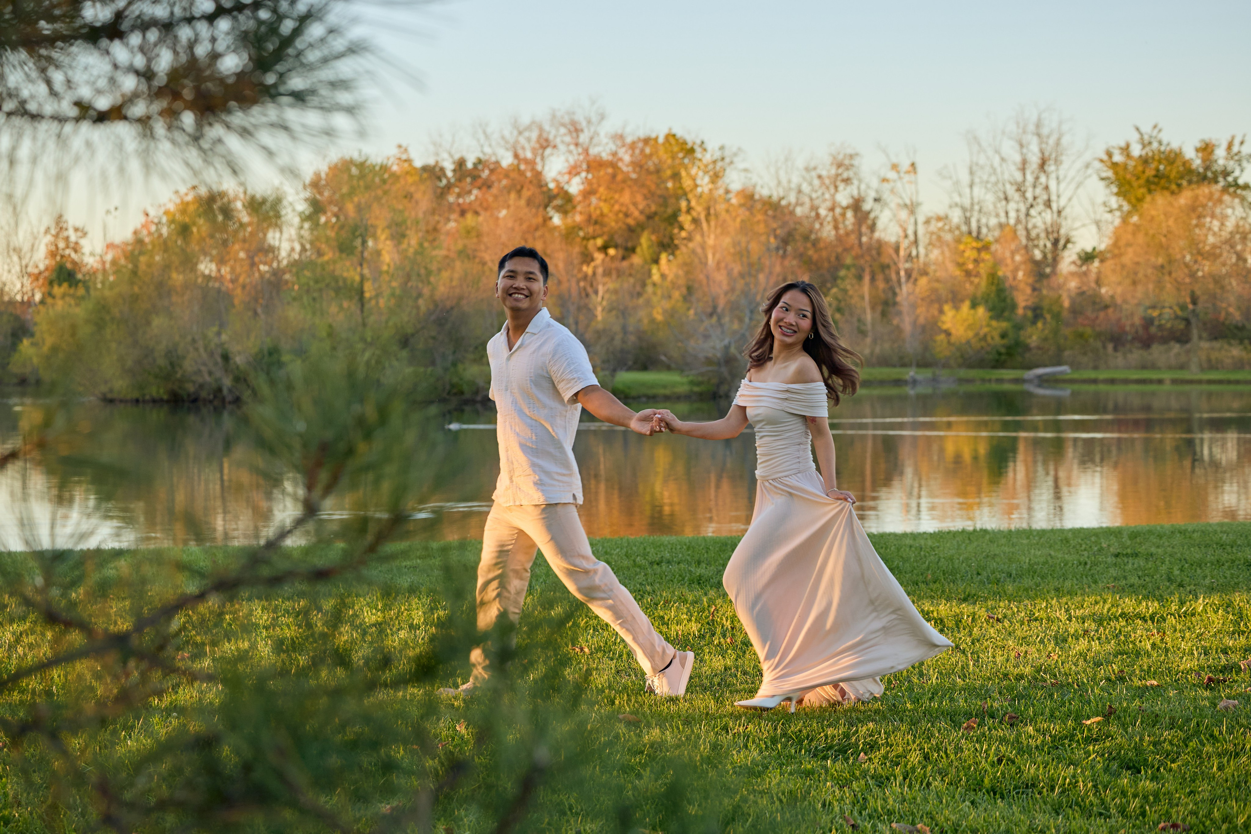 Hilliard Ohio Proposal Photographer | Sunset Lake Proposal