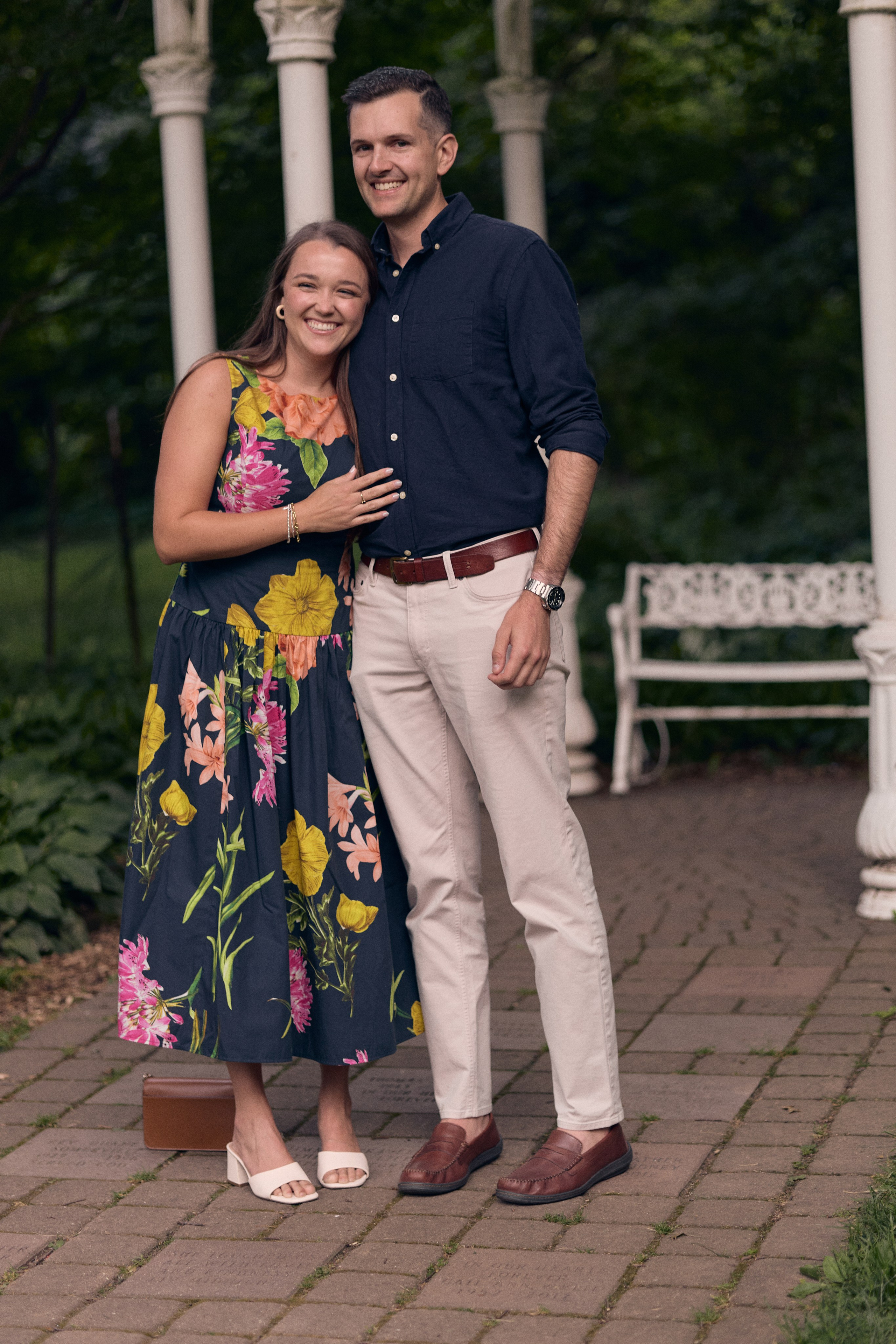 Romantic Park of Roses Proposal | Columbus Ohio Photographer