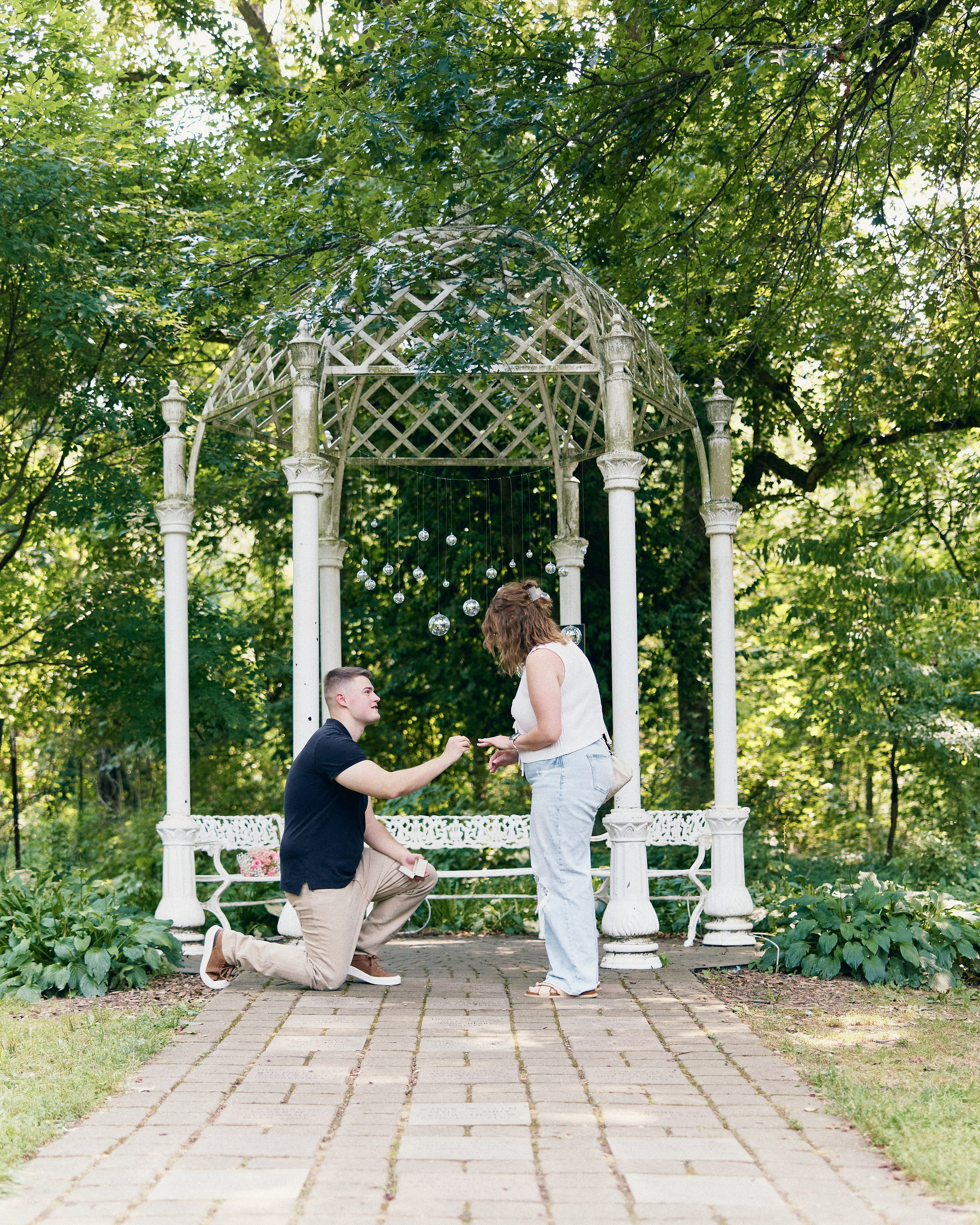 Park of Roses Gazebo Proposal | Columbus Ohio Photographer