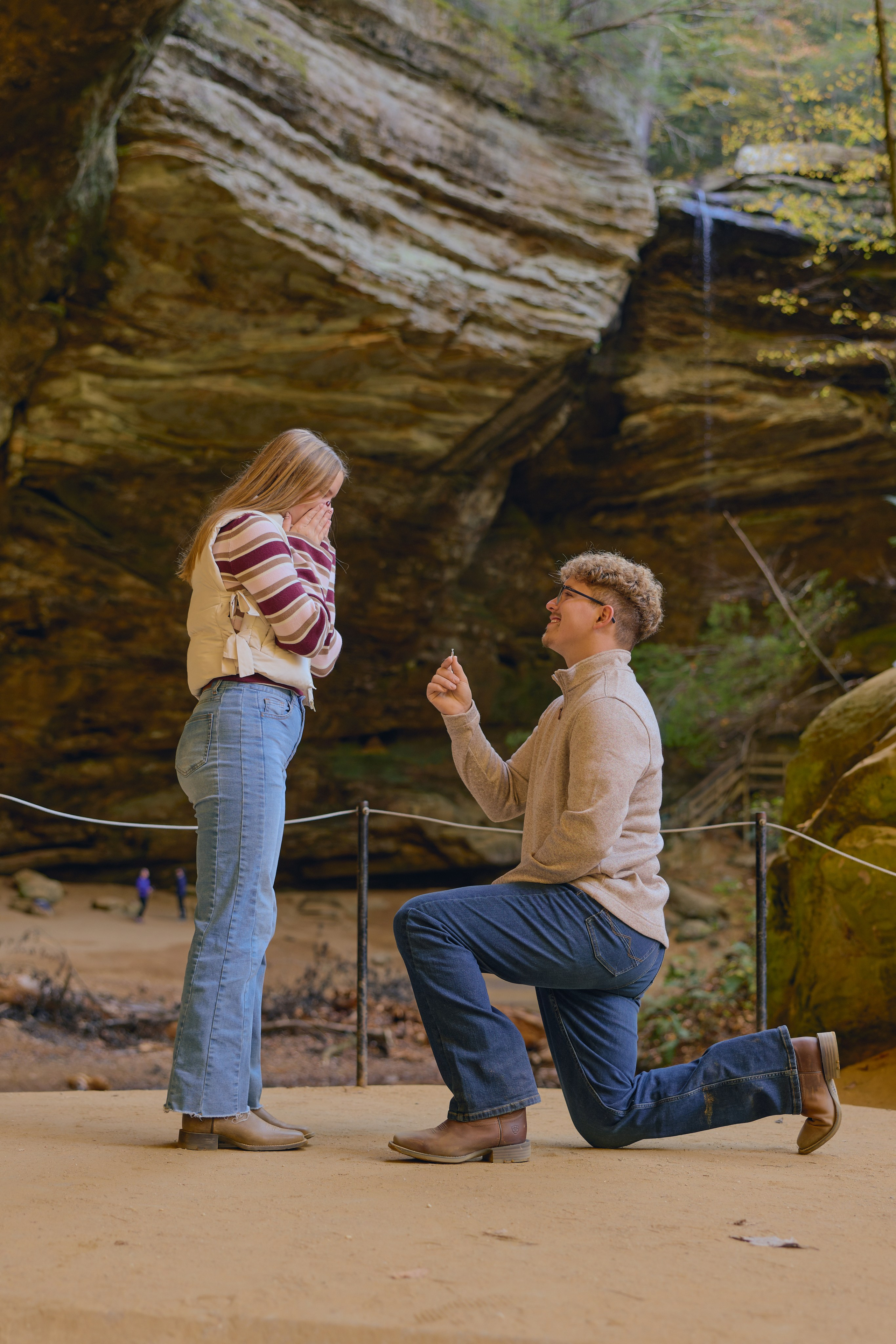 Hilliard Ohio Proposal Photographer | Sunset Lake Proposal