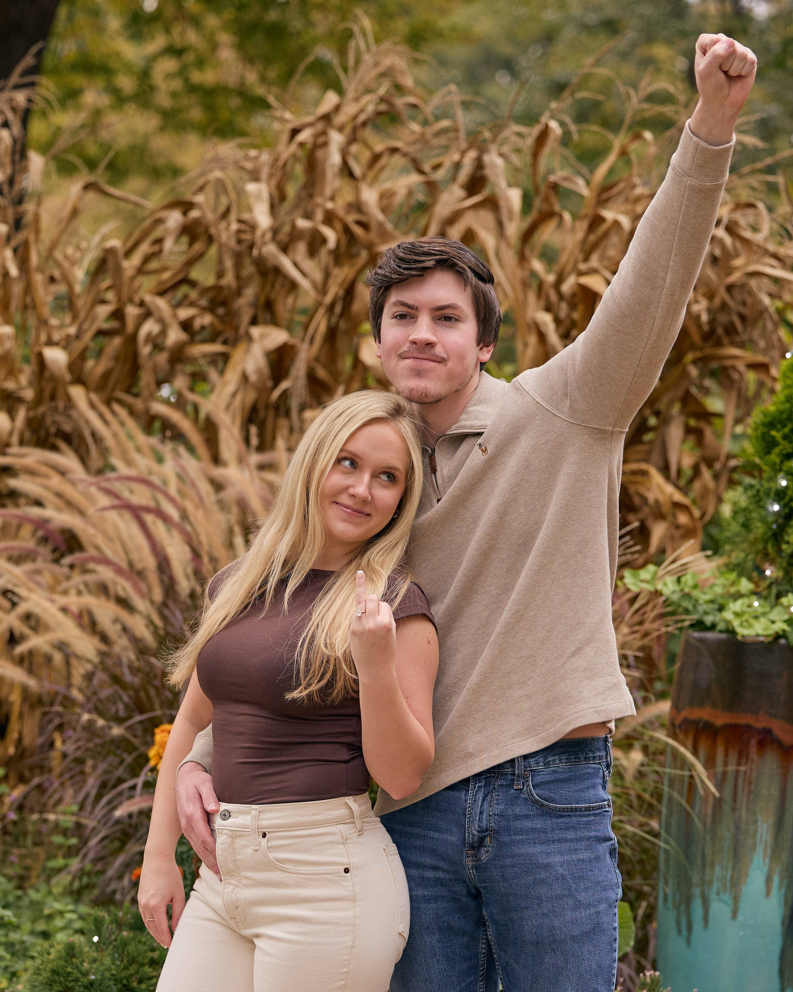 Franklin Park Conservatory Balcony Proposal | Columbus Ohio Photographer