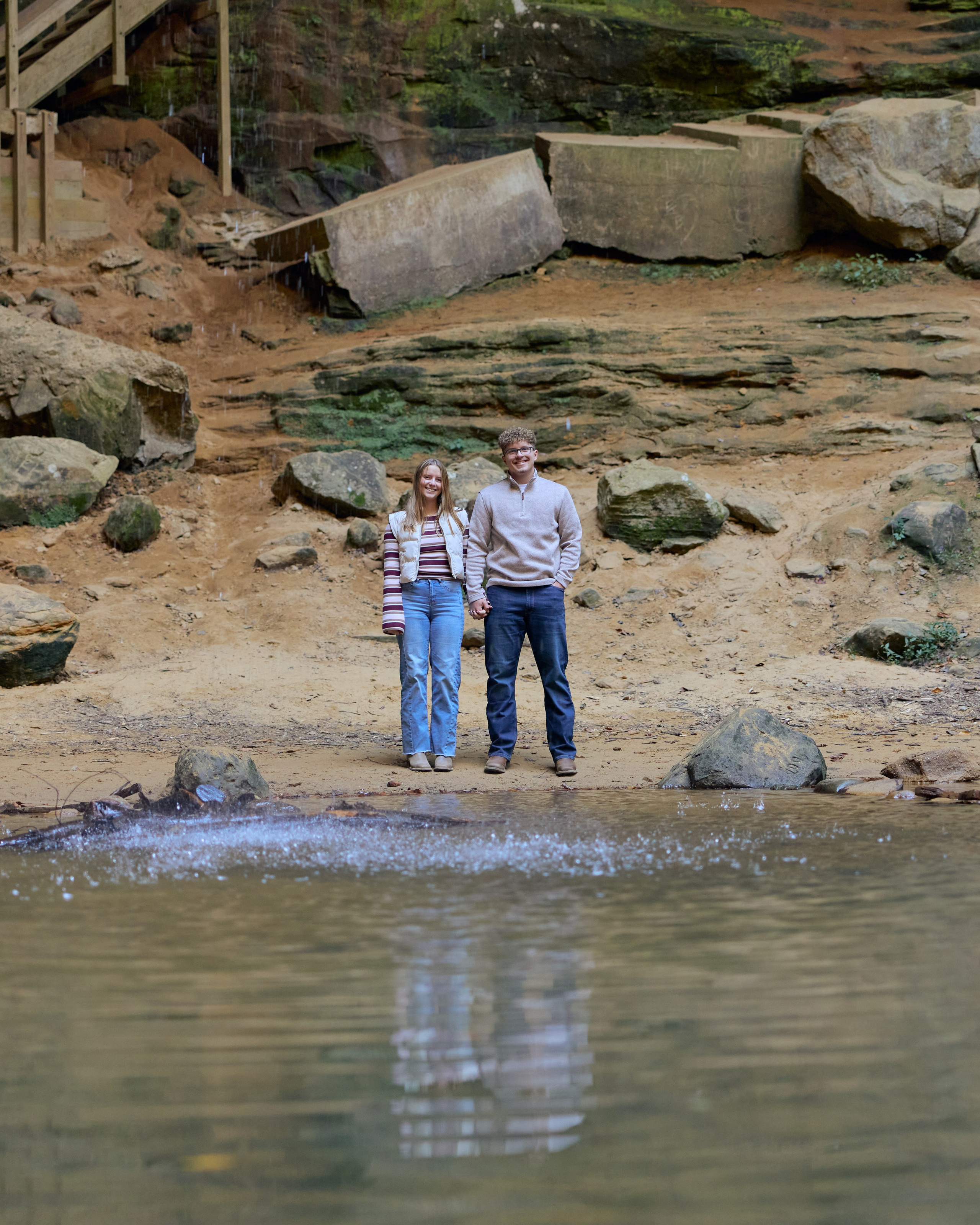 Ash Cave Proposal | Hocking Hills Ohio Proposal Photographer