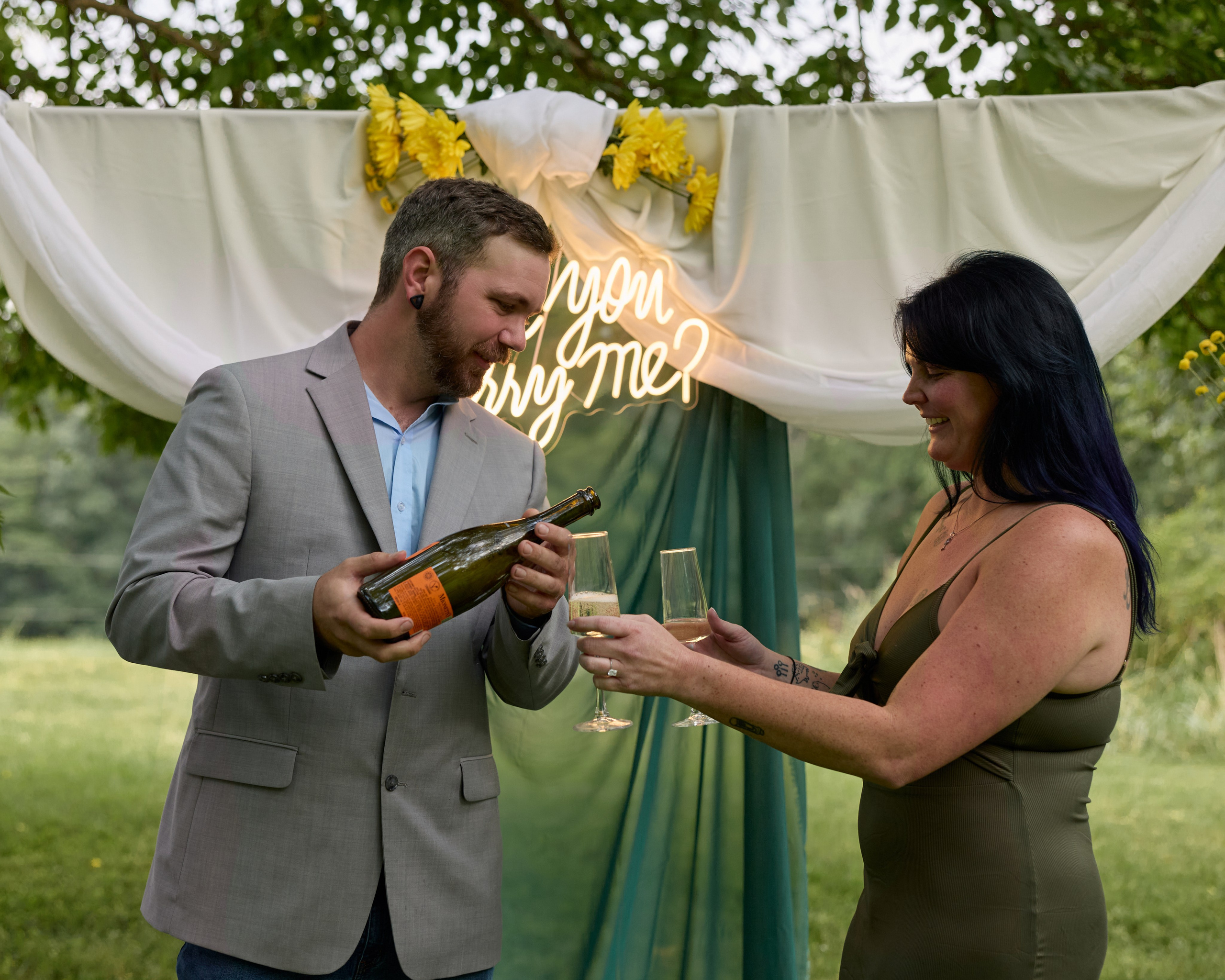 Hocking Hills Proposal Photographer | Romantic Ohio Proposal
