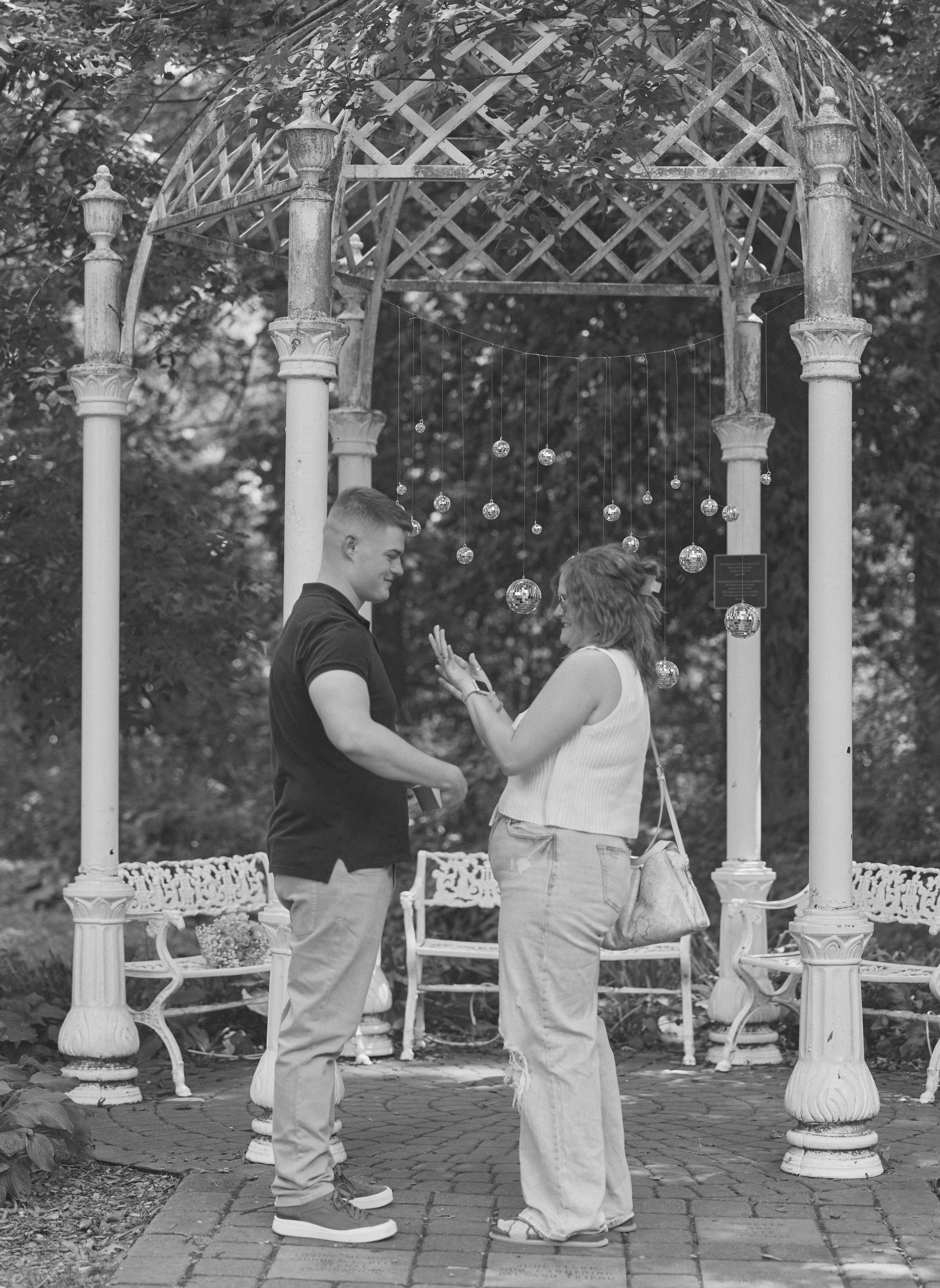 Park of Roses Gazebo Proposal | Columbus Ohio Photographer