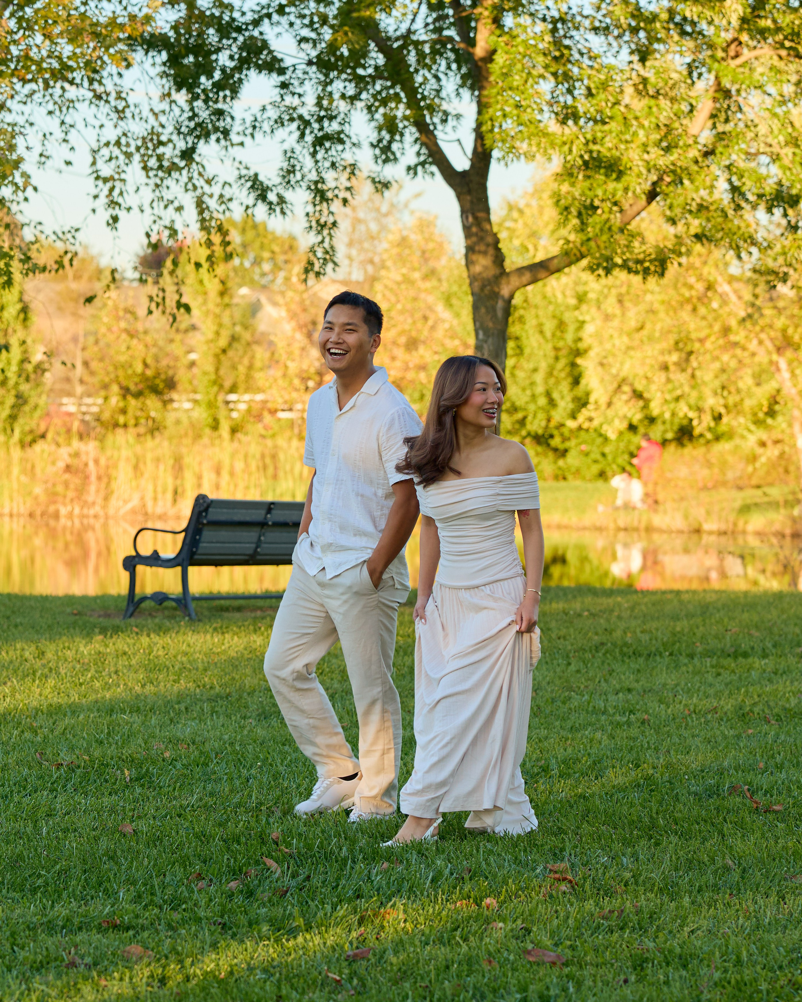 Hilliard Ohio Proposal Photographer | Sunset Lake Proposal