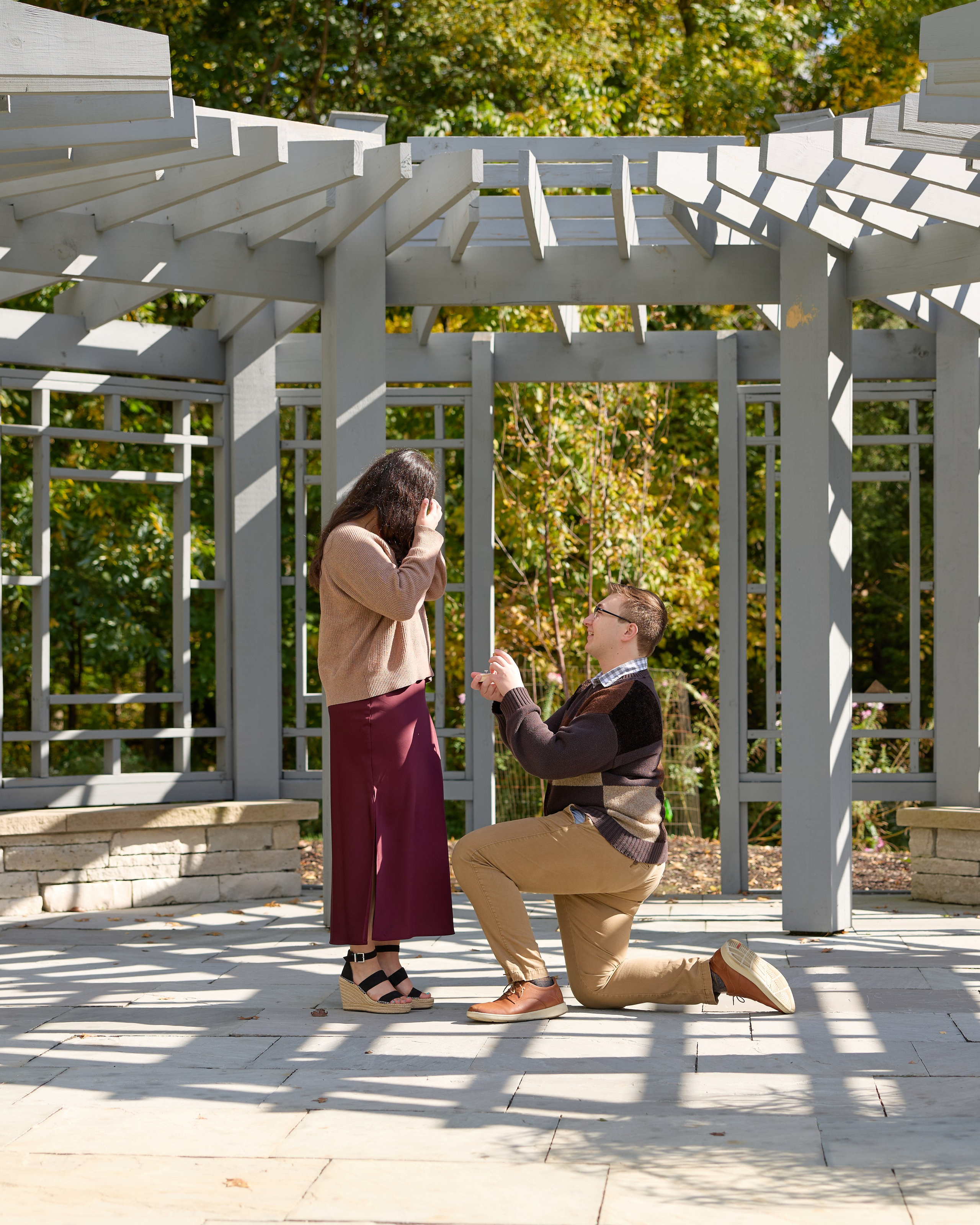 Inniswood Metro Gardens Gazebo Proposal | Westerville Ohio Photographer