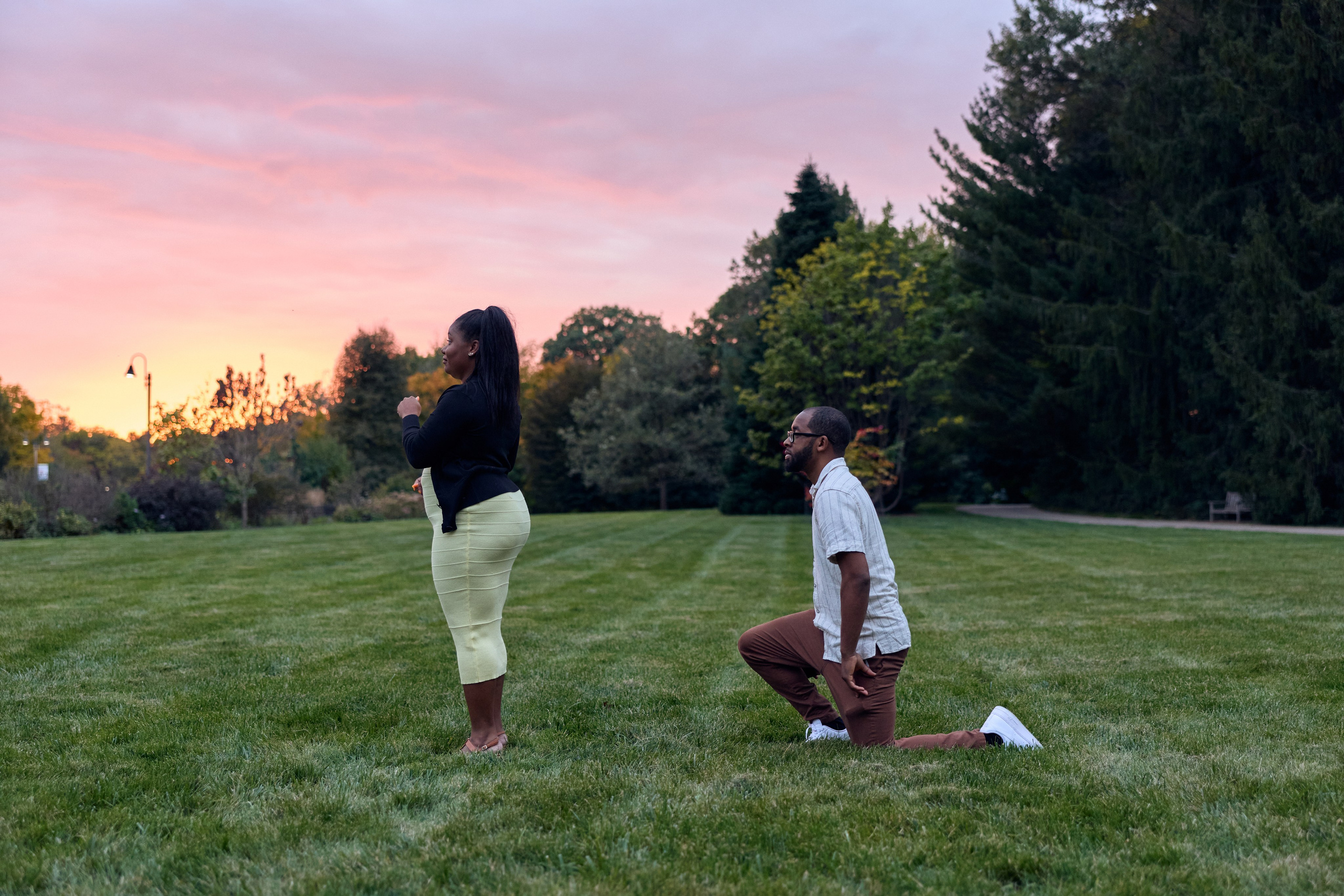 Inniswood Sunset Proposal | Columbus Ohio Photographer