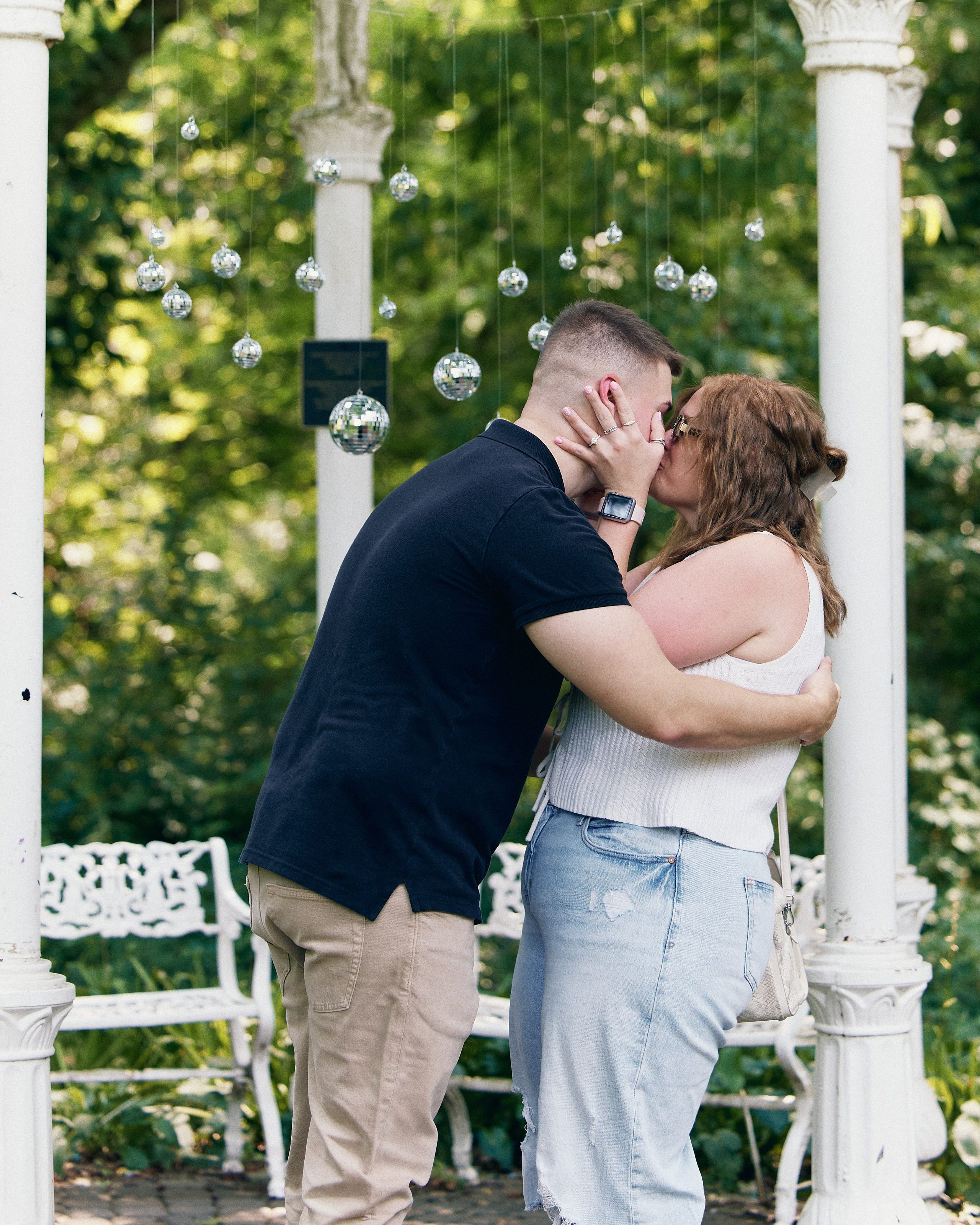 Park of Roses Gazebo Proposal | Columbus Ohio Photographer
