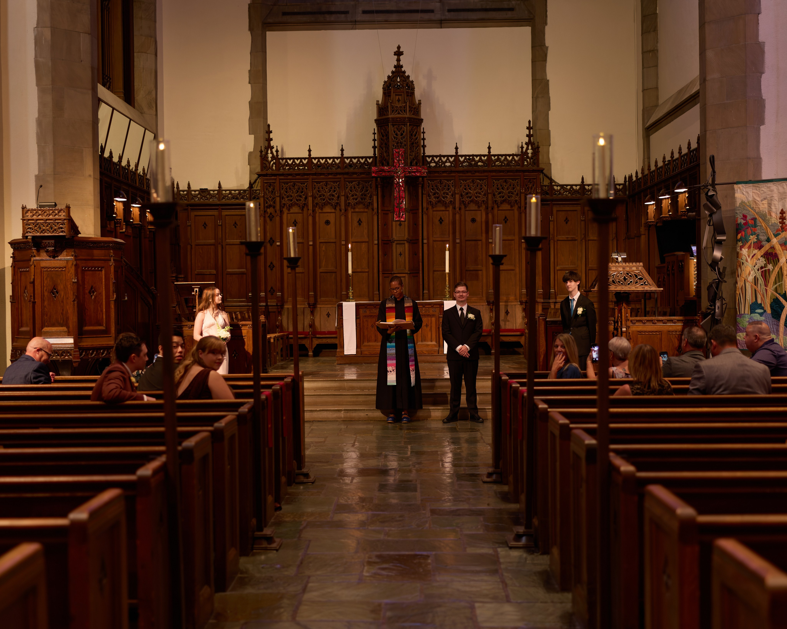 First Congregational Church Micro Wedding | Columbus Ohio