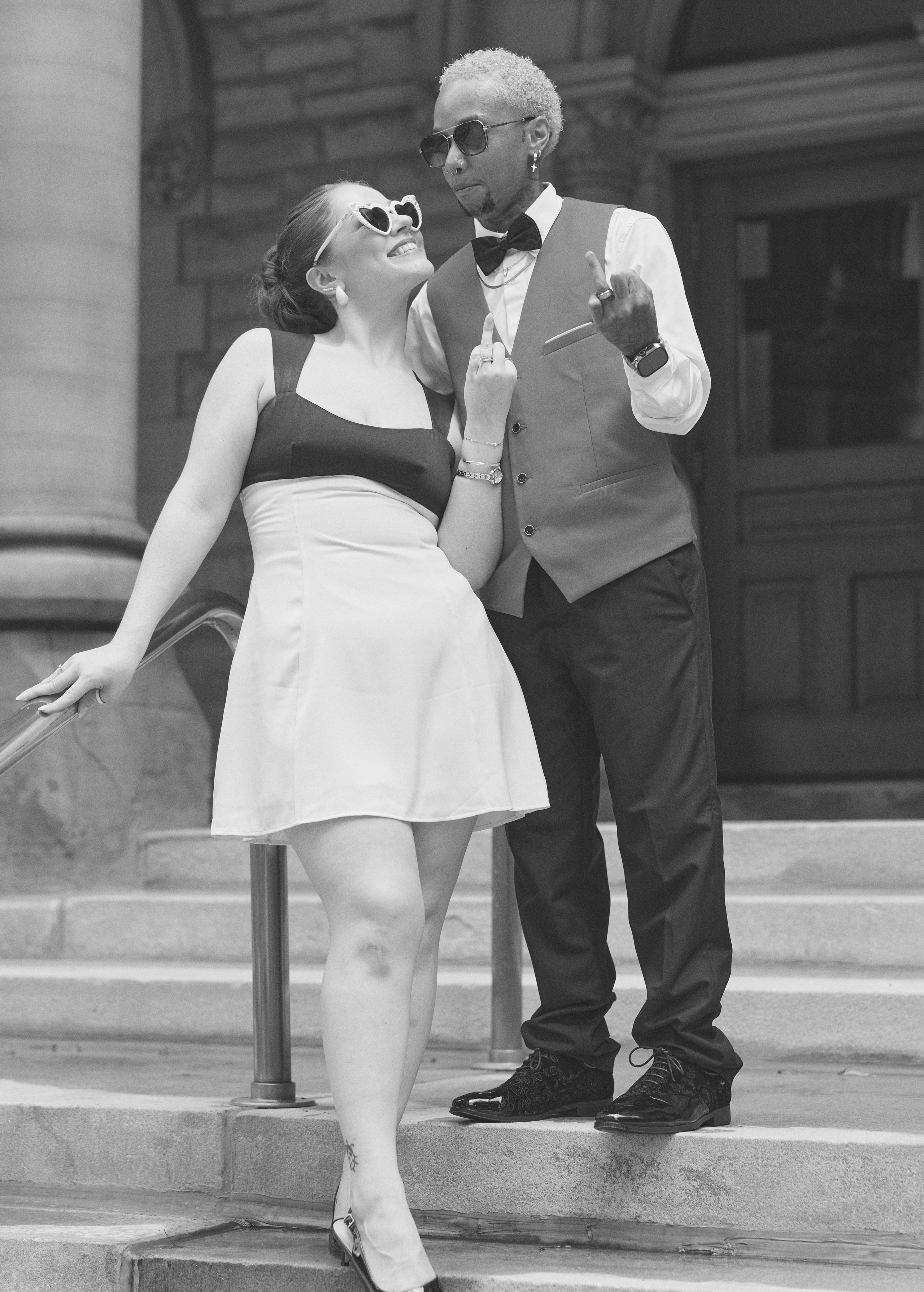 Josie & William Сity hall ceremonies +Photoshoot afterward, Columbus. Columbus Proposal & Wedding Photographer | Kovyphoto