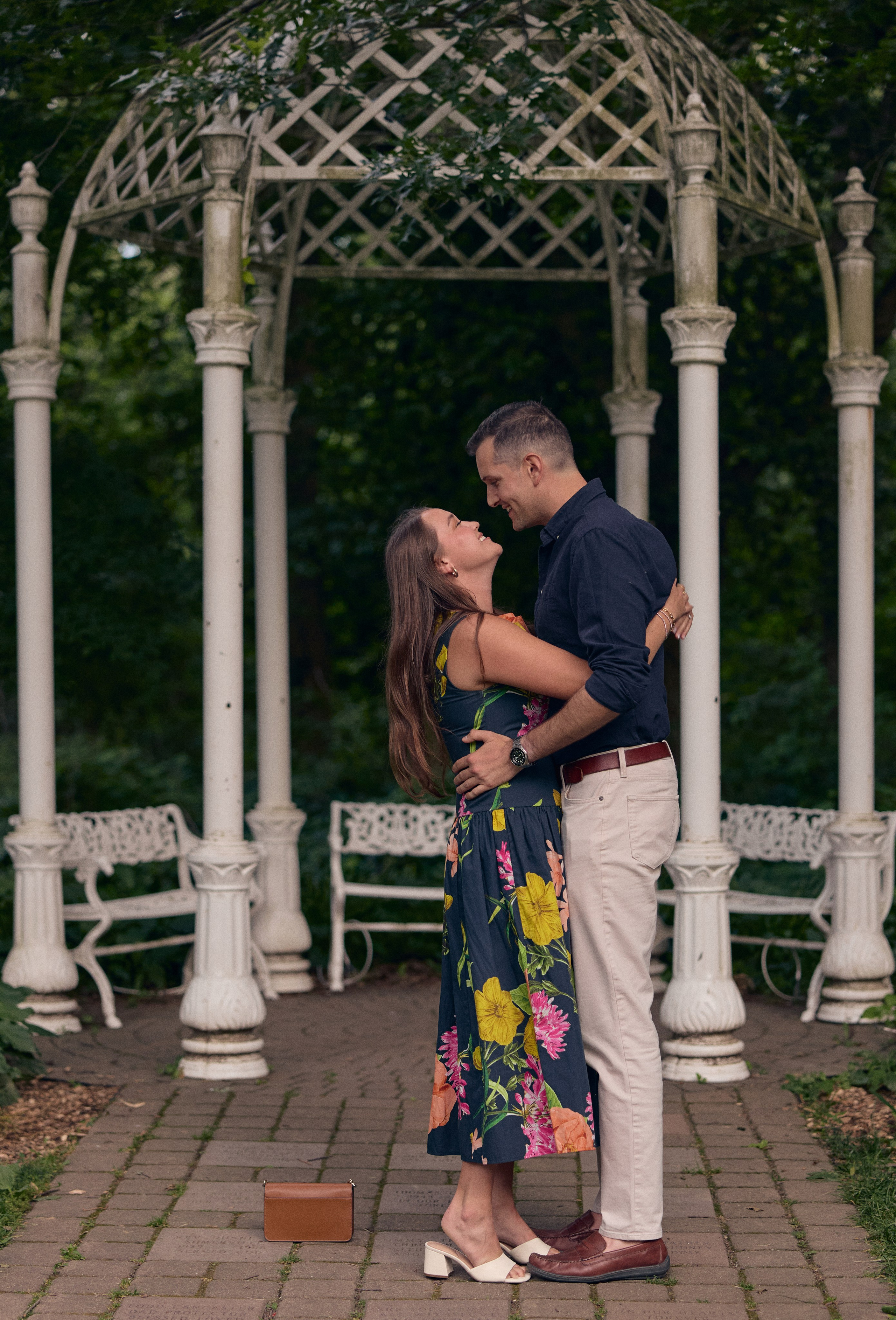 Romantic Park of Roses Proposal | Columbus Ohio Photographer