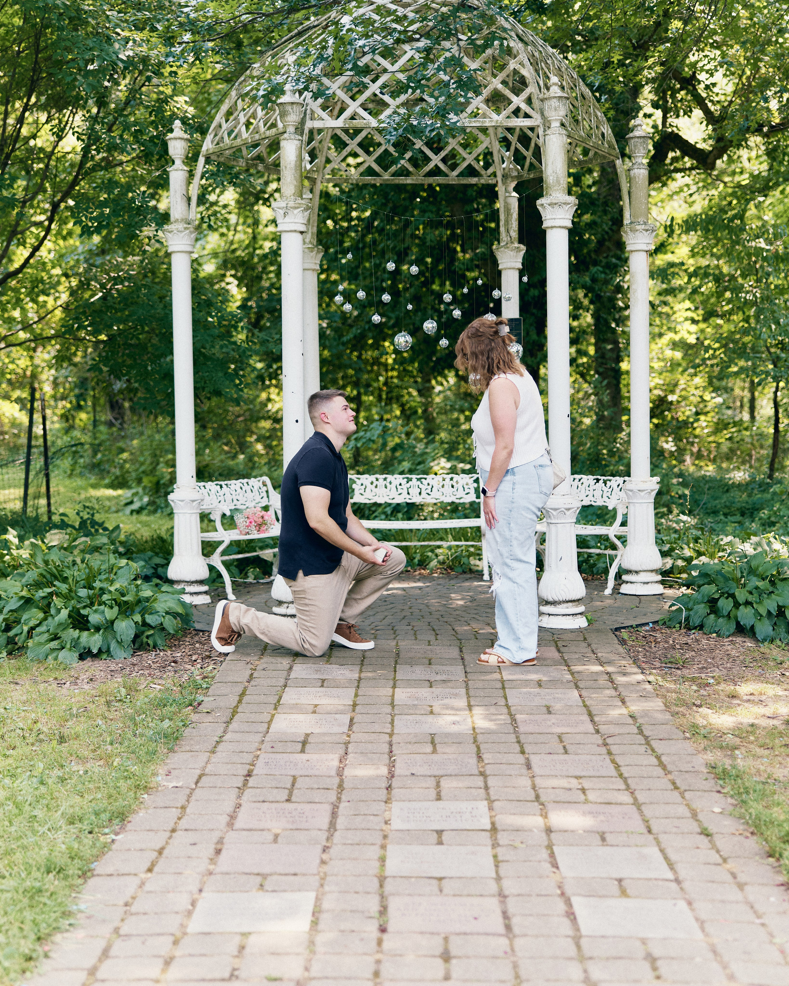 Park of Roses Gazebo Proposal | Columbus Ohio Photographer